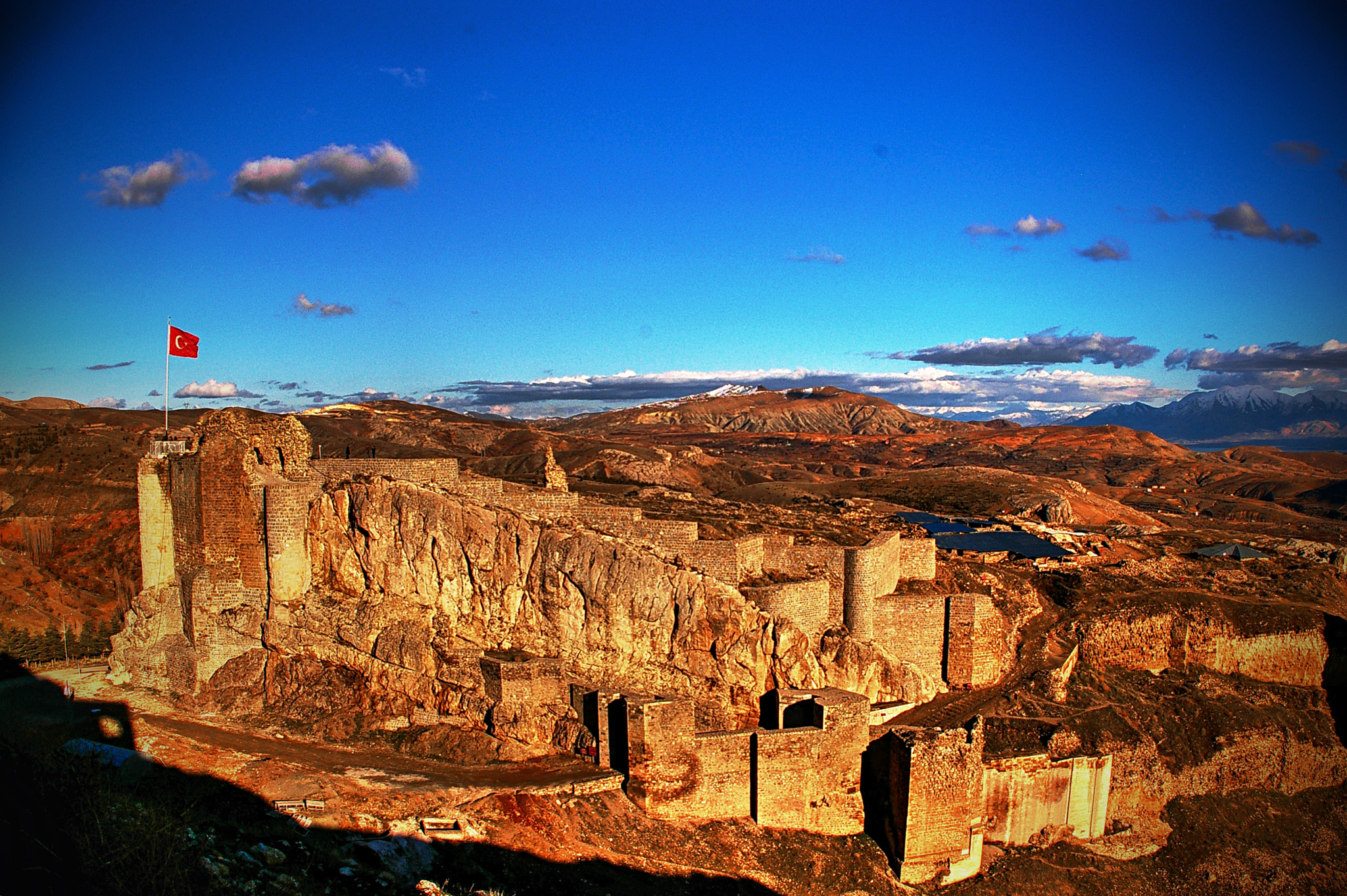 Pentax K100D Super sample photo. Harput castle photography
