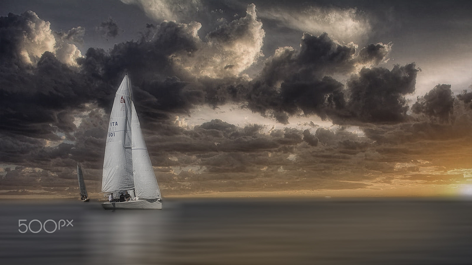 Canon EF 75-300mm F4.0-5.6 IS USM sample photo. Sailing photography