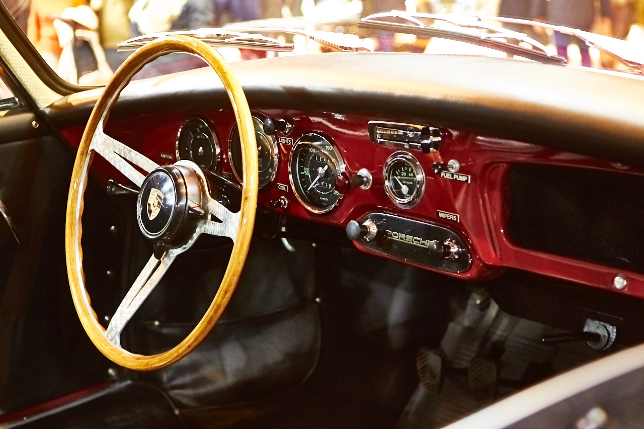 Canon EF 24-70mm F2.8L USM sample photo. Porsche interior photography