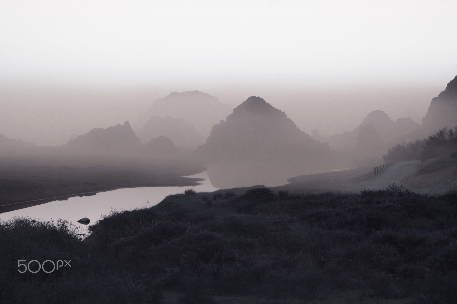 Sigma 18-250mm F3.5-6.3 DC OS HSM sample photo. Early morning fog photography