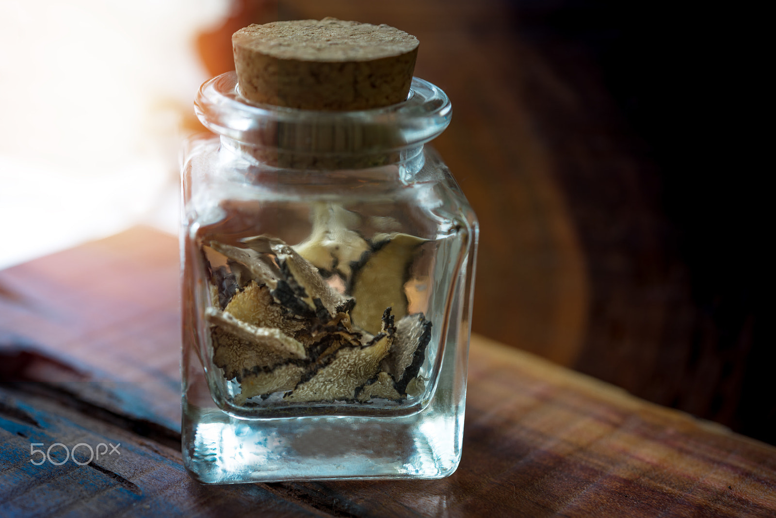 Nikon AF-S Micro-Nikkor 60mm F2.8G ED sample photo. Dry slices of mushroom truffle of glass jar photography