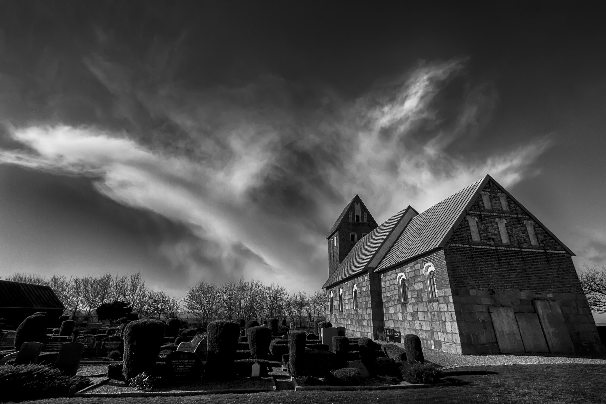 Canon EOS 7D sample photo. The cloud over the small church photography