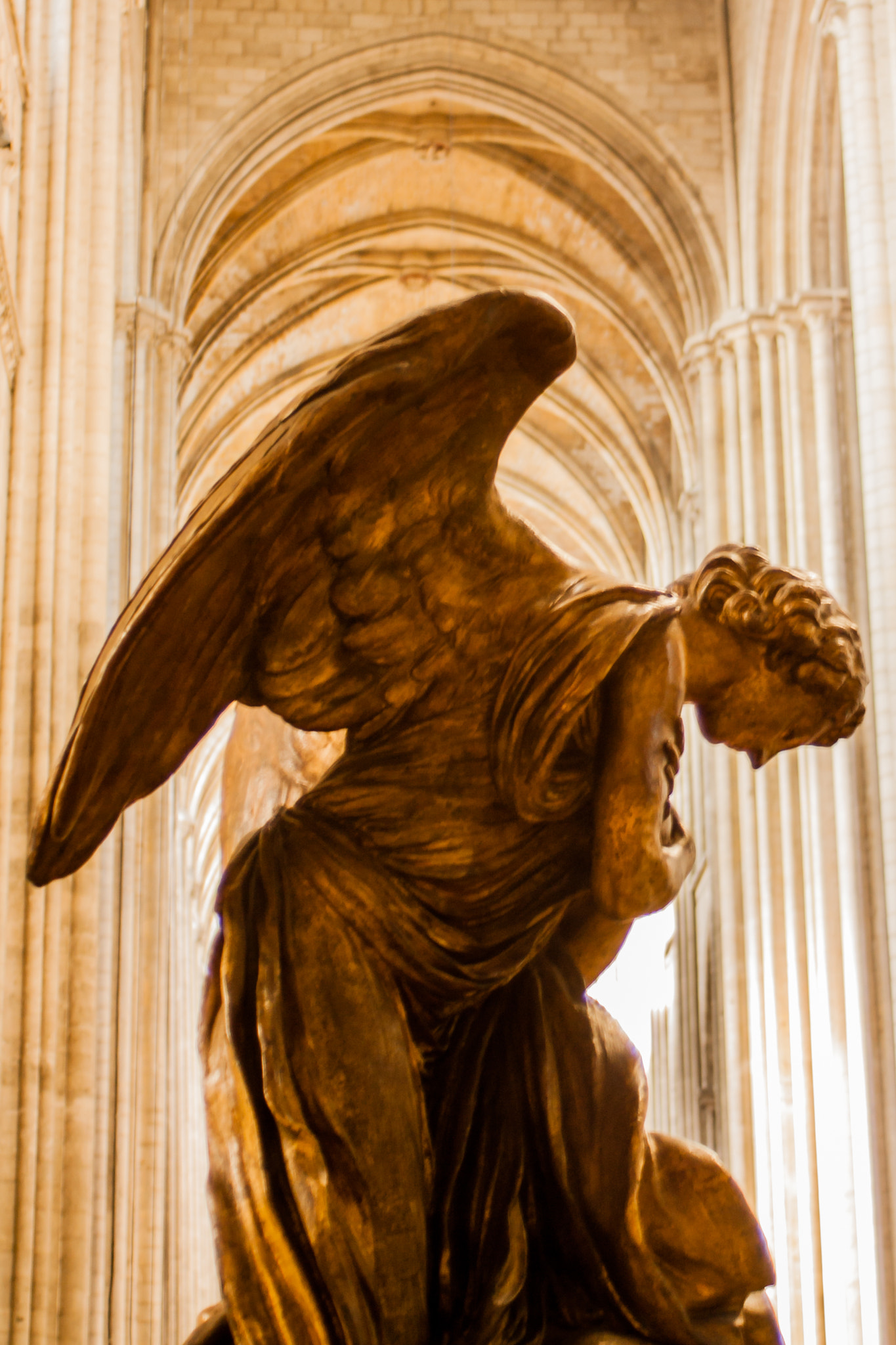 Canon EF 28-80mm f/3.5-5.6 sample photo. Nef de la cathédrale de rouen photography