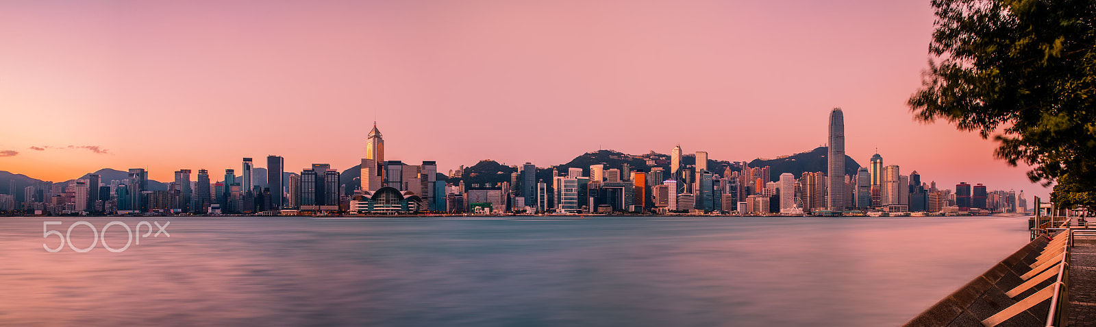 Canon EF 24-70mm F2.8L II USM sample photo. Victoria harbour of hong kong at dawn photography