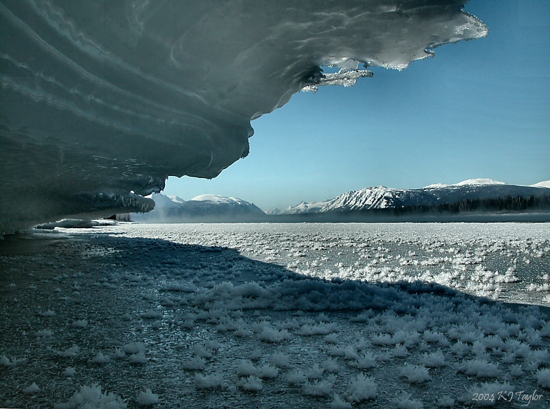 Nikon E5700 sample photo. From under the ice.  tagish, yukon territory. photography