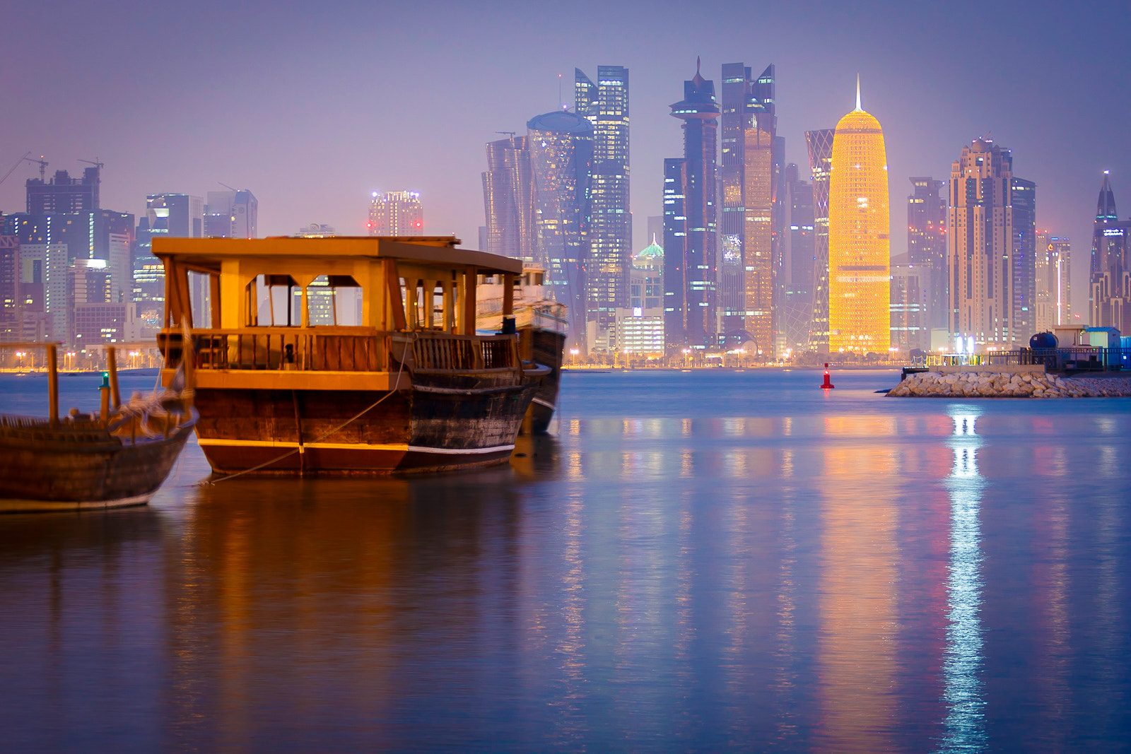 Canon EF 70-200mm F2.8L USM sample photo. West bay from the corniche photography