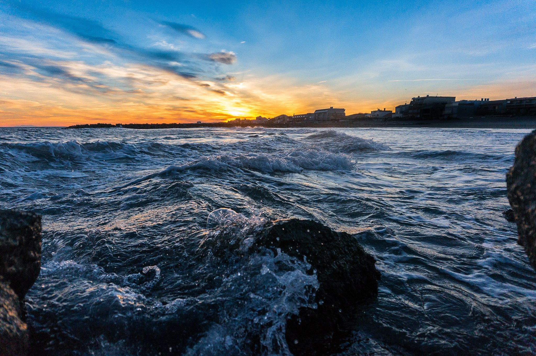 Sony Alpha NEX-5R sample photo. Seascape of camargue photography