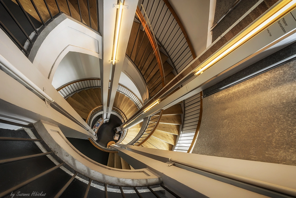 Nikon AF-S Nikkor 14-24mm F2.8G ED sample photo. Kassel, treppenhaus photography