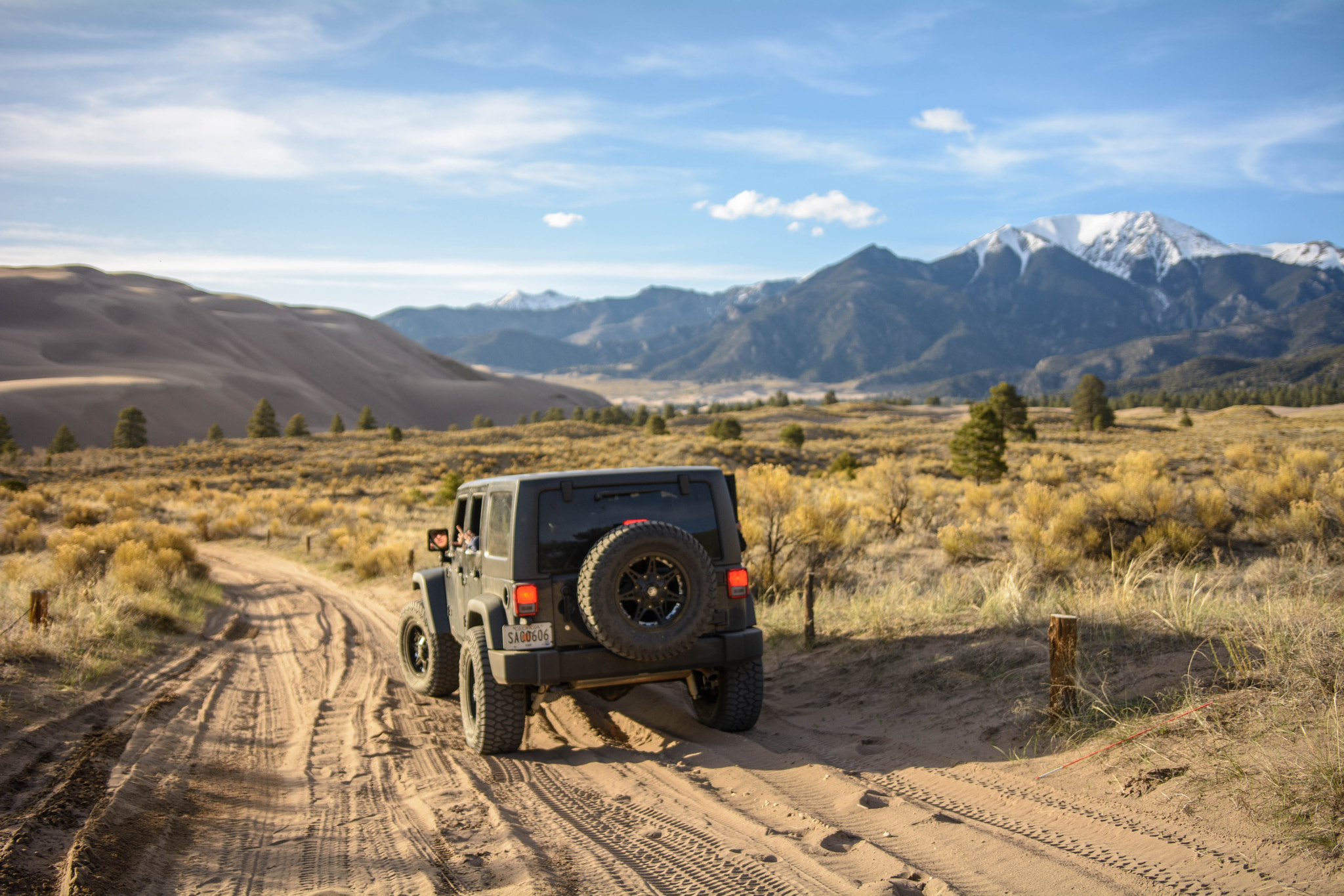 Nikon D5200 + Sigma 18-35mm F1.8 DC HSM Art sample photo. Trail at great sand dunes photography