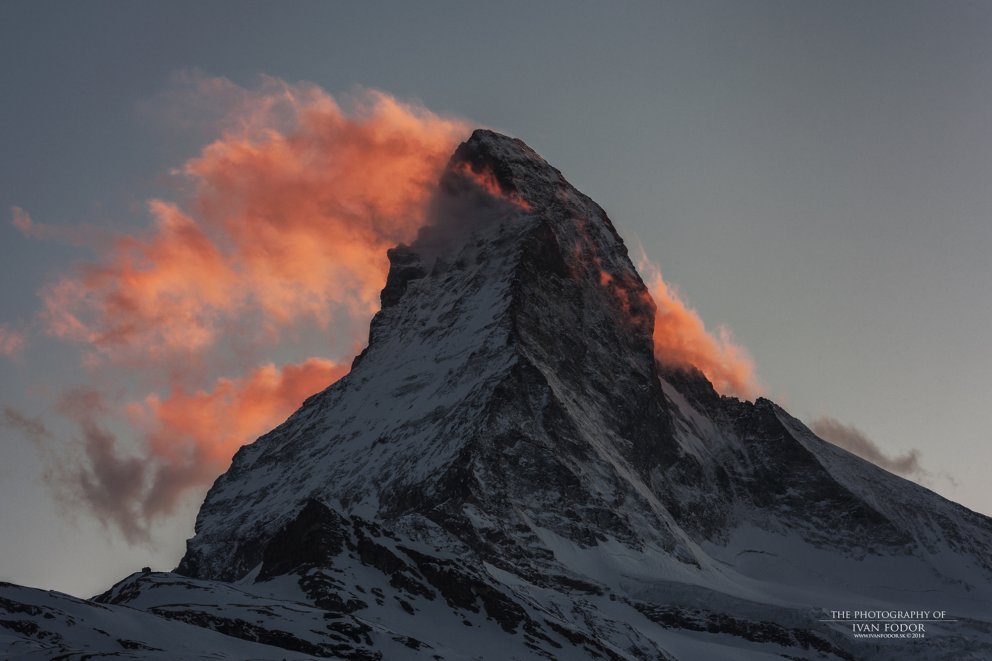 Canon EOS 5D Mark II sample photo. Matterhorn in fire... photography