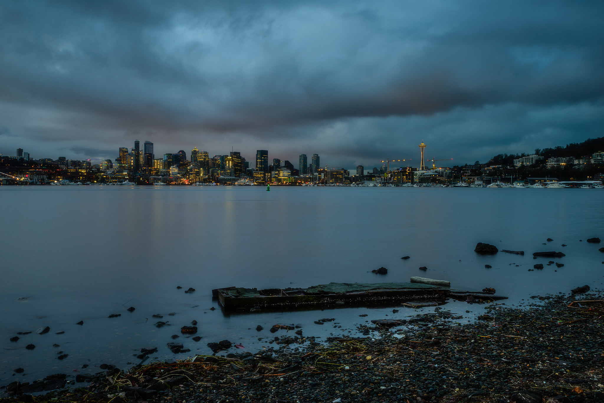 Nikon D600 sample photo. Seattle at dusk photography