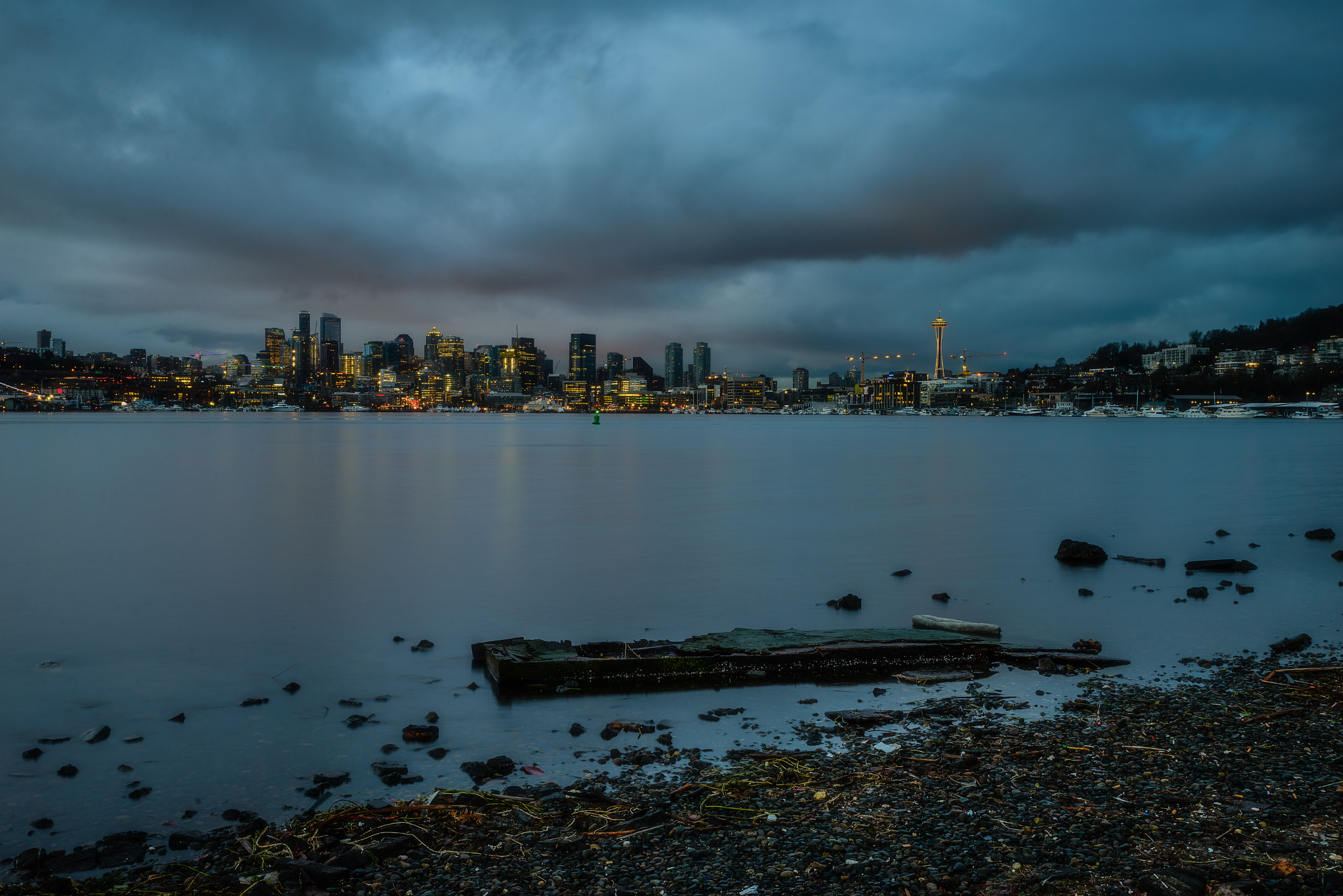 Tamron SP 24-70mm F2.8 Di VC USD sample photo. Seattle at dusk photography