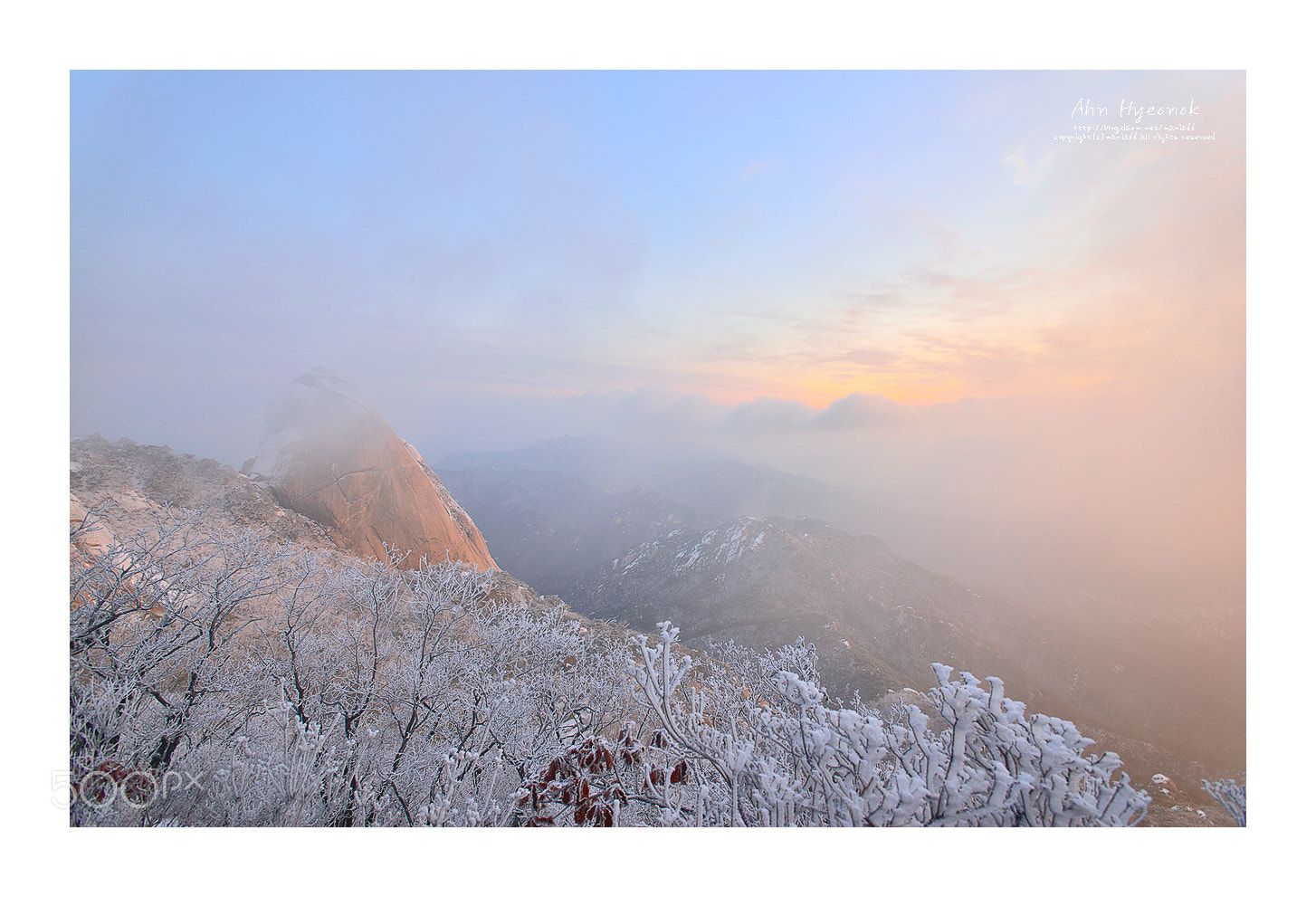 Nikon AF-S Nikkor 17-35mm F2.8D ED-IF sample photo. Morning of samgak mountain photography
