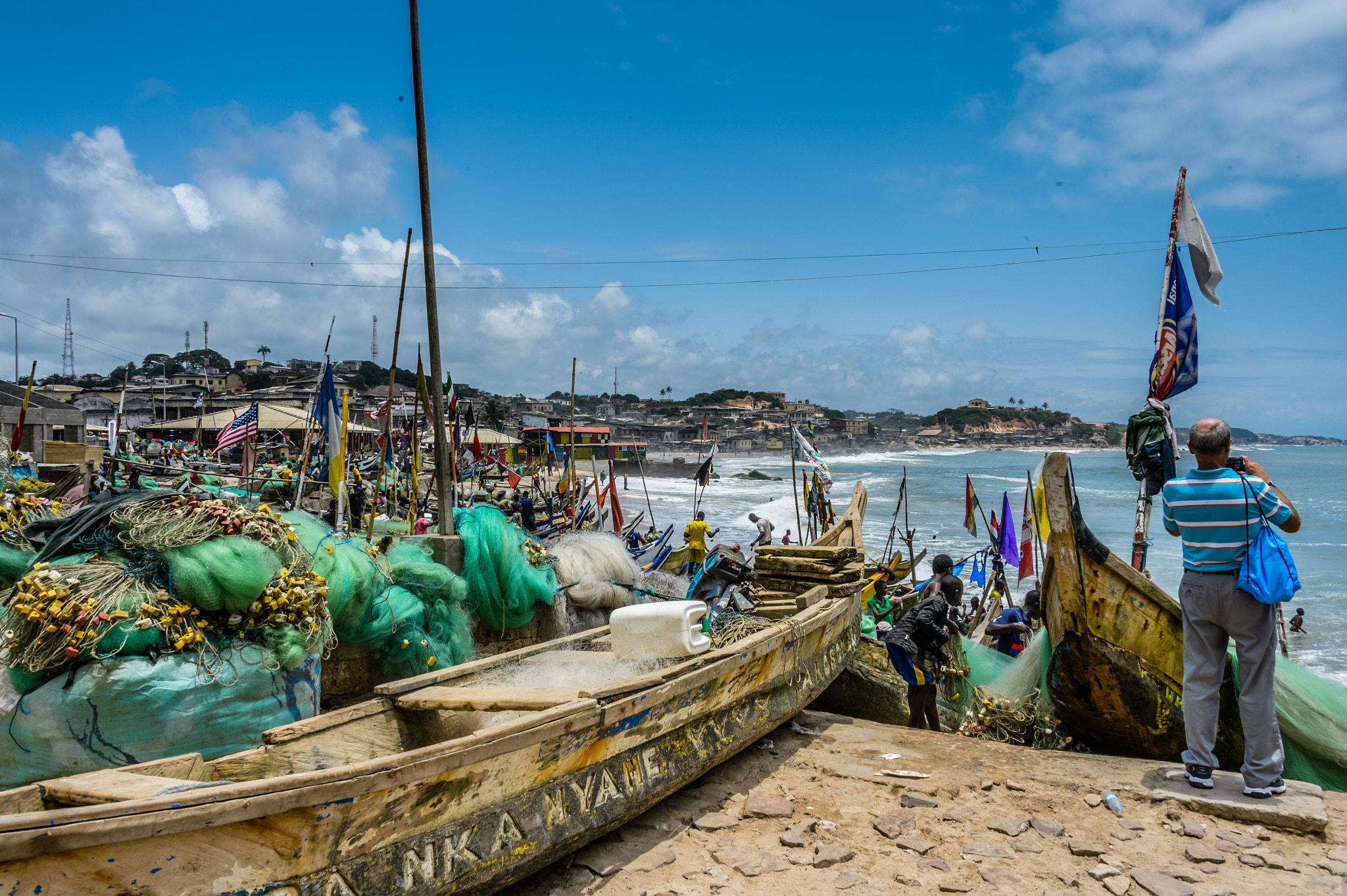Nikon D4 sample photo. Fishing boats photography