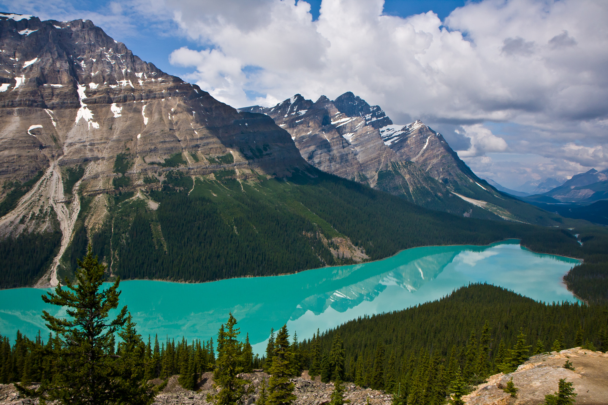 Canon EF-S 17-55mm F2.8 IS USM sample photo. Rocky mountain lake peyto photography