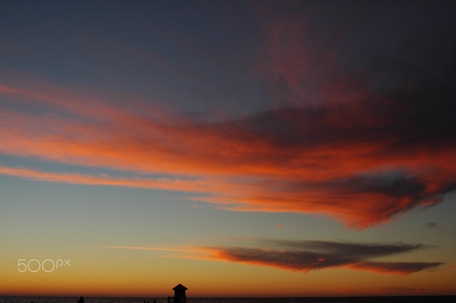 Nikon D70 sample photo. The lonely watch tower at sunset photography