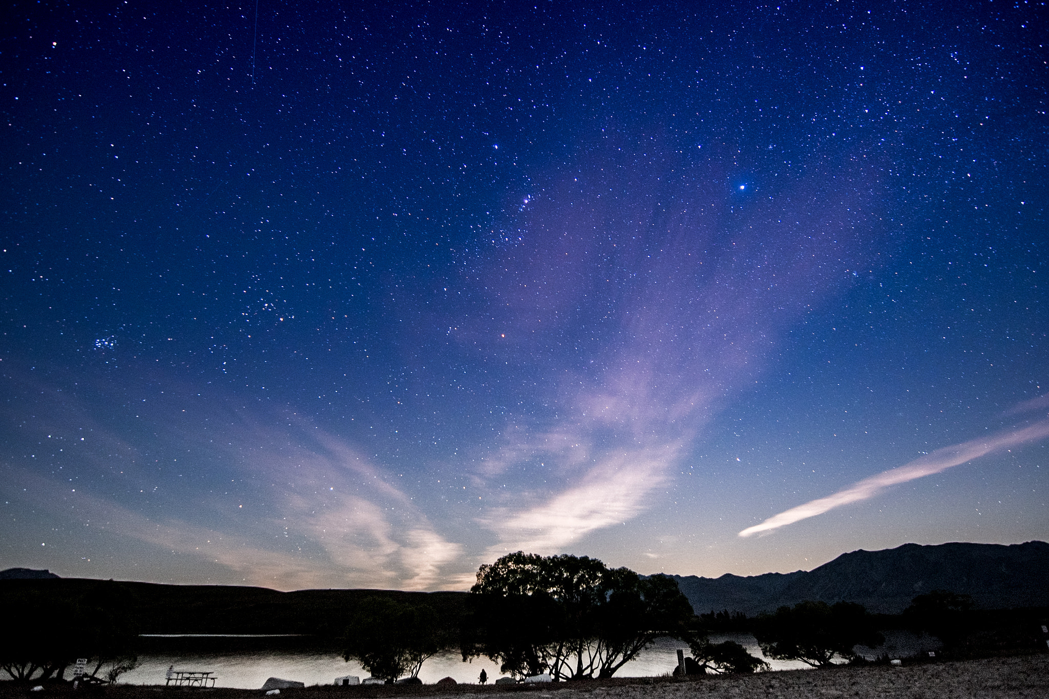 Nikon D5500 sample photo. Night sky above lake mcgregor photography