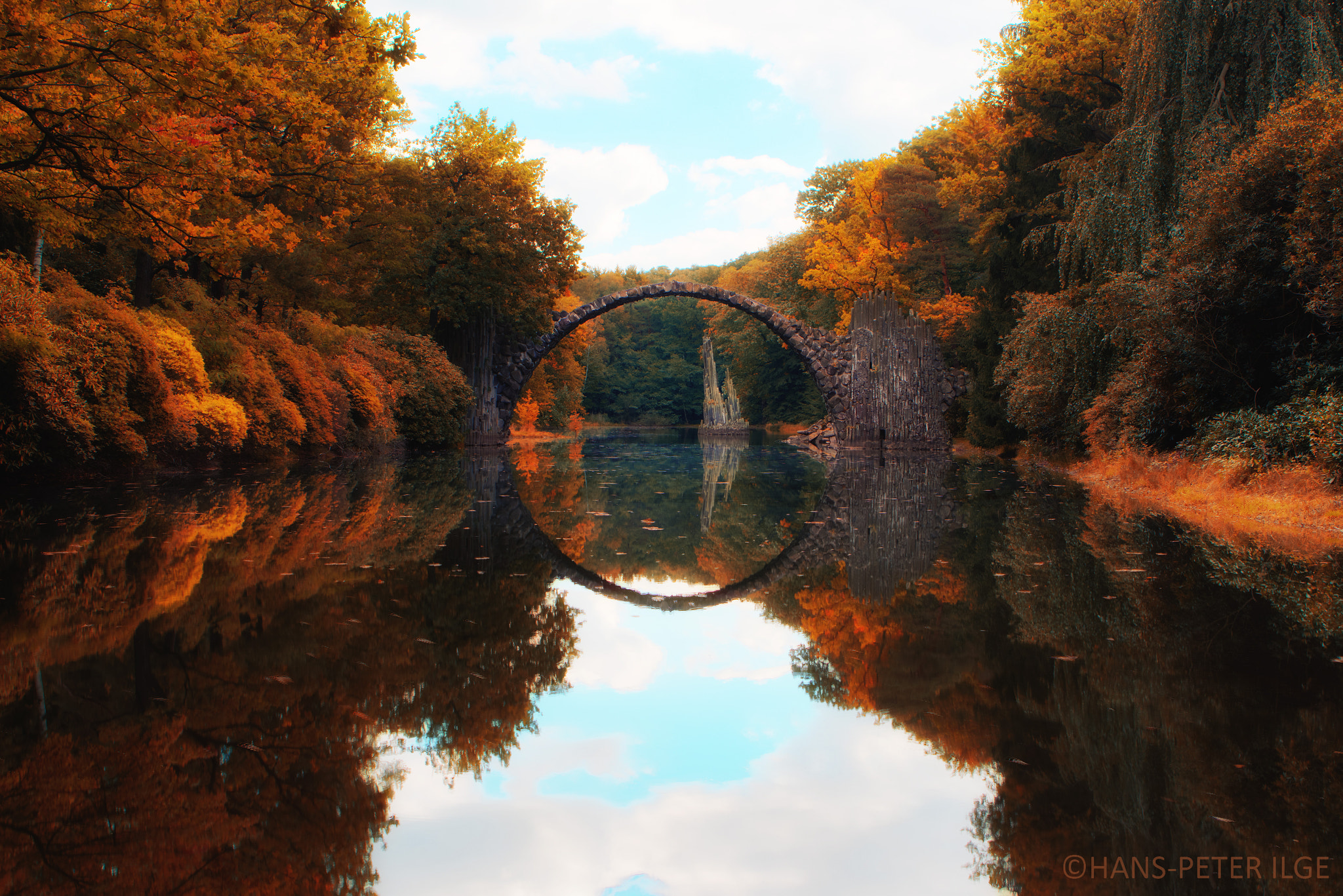 Canon EF 24-70mm F2.8L USM sample photo. Rakotzbrücke photography