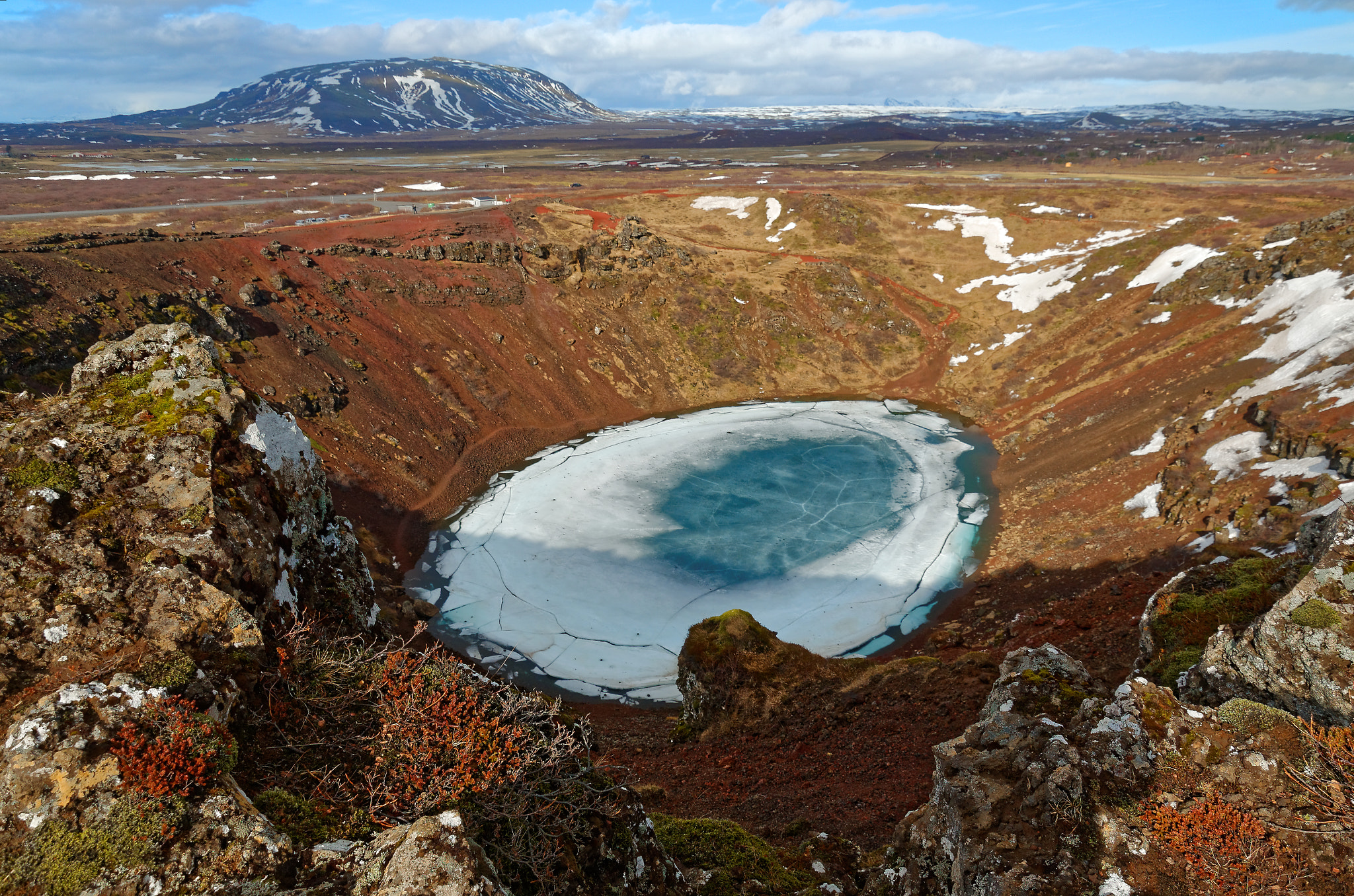 Nikon D5100 sample photo. Icy crater photography