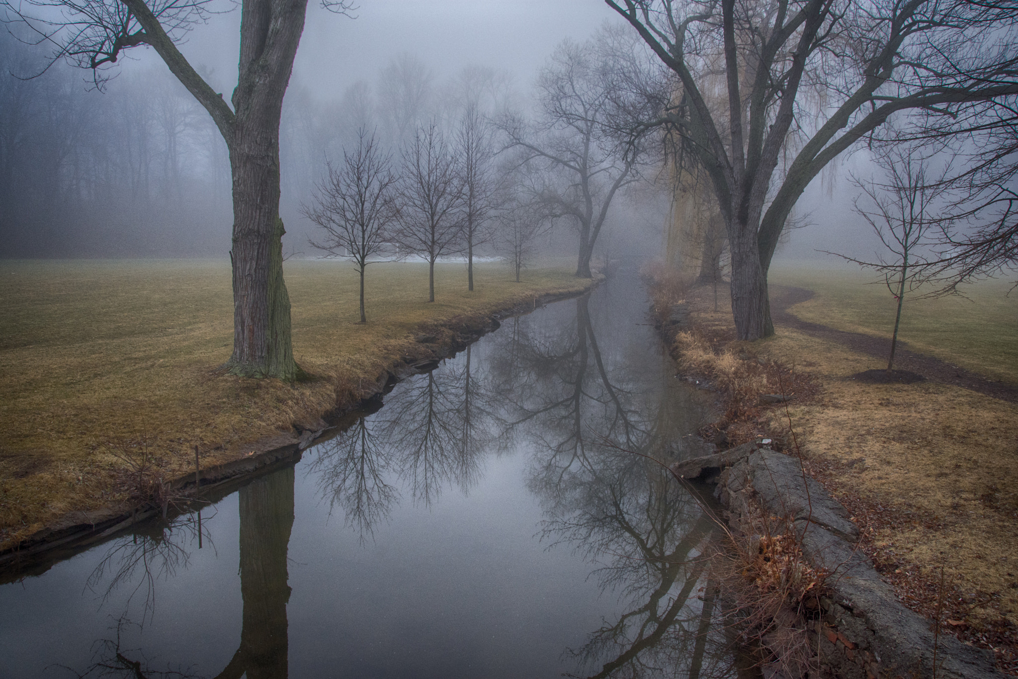 Sigma 18-250mm F3.5-6.3 DC Macro OS HSM sample photo. Misty mccraney creek looking northwest photography