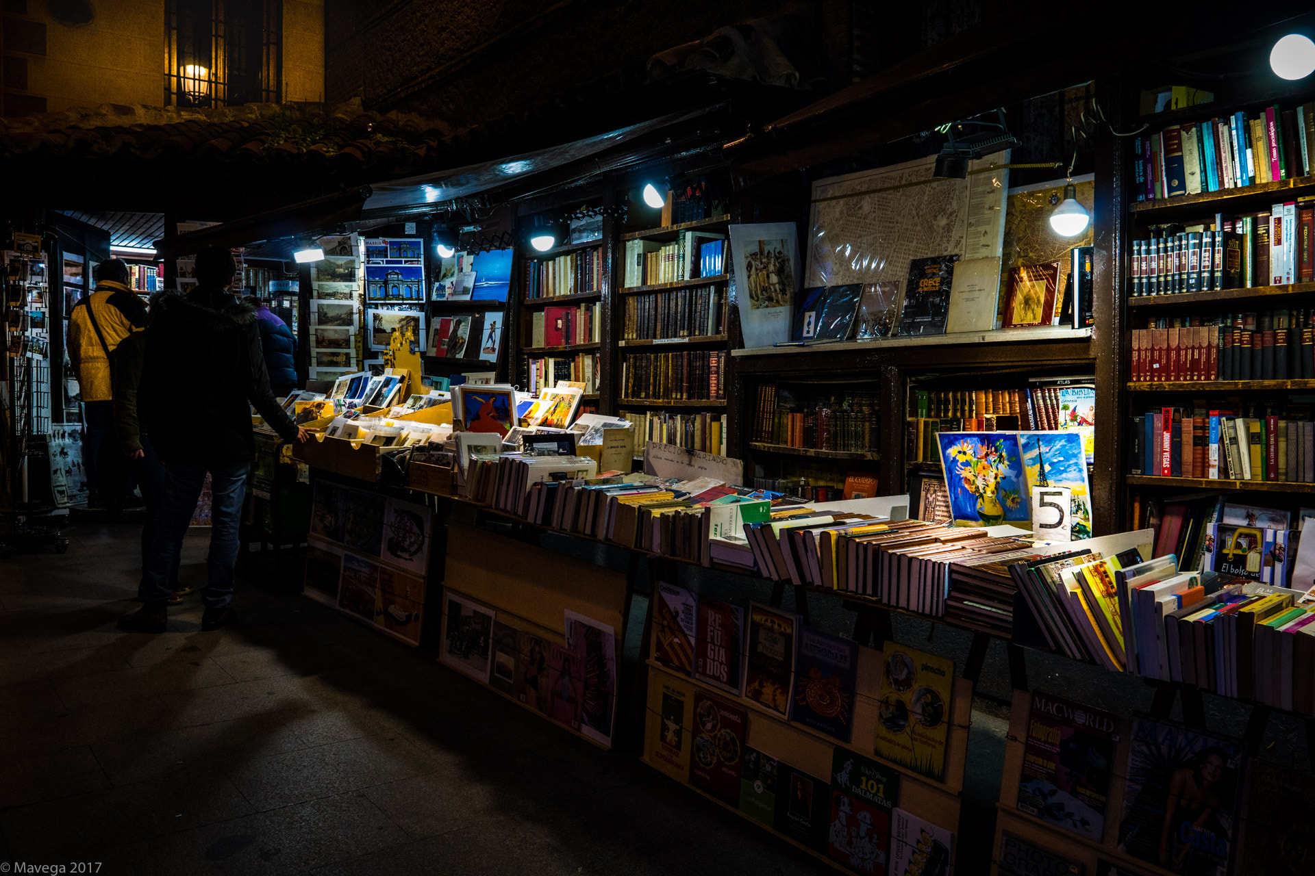 Sony a6300 sample photo. Night bookstore photography