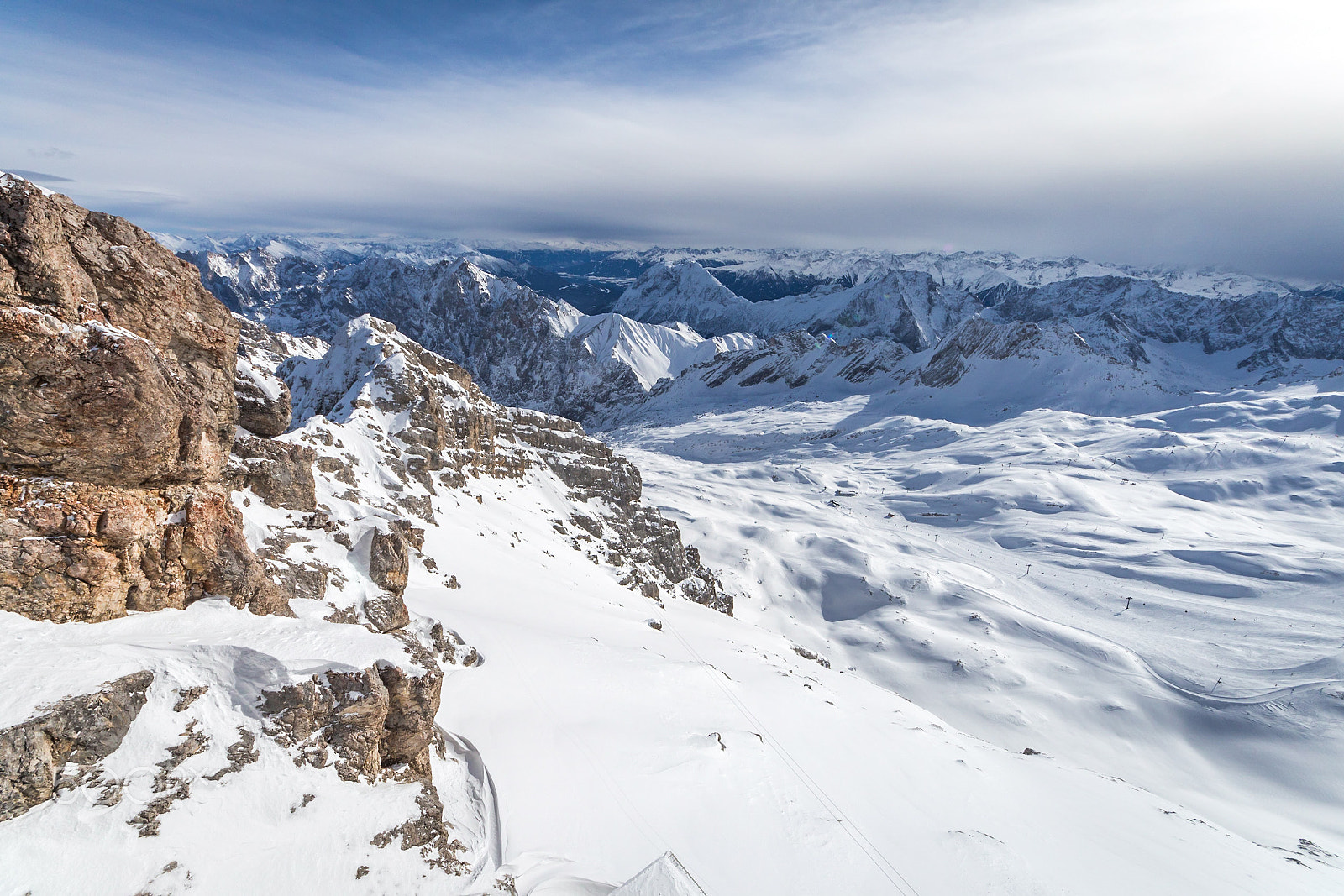 Canon EOS 700D (EOS Rebel T5i / EOS Kiss X7i) + Sigma 8-16mm F4.5-5.6 DC HSM sample photo. Zugspitze, germany photography