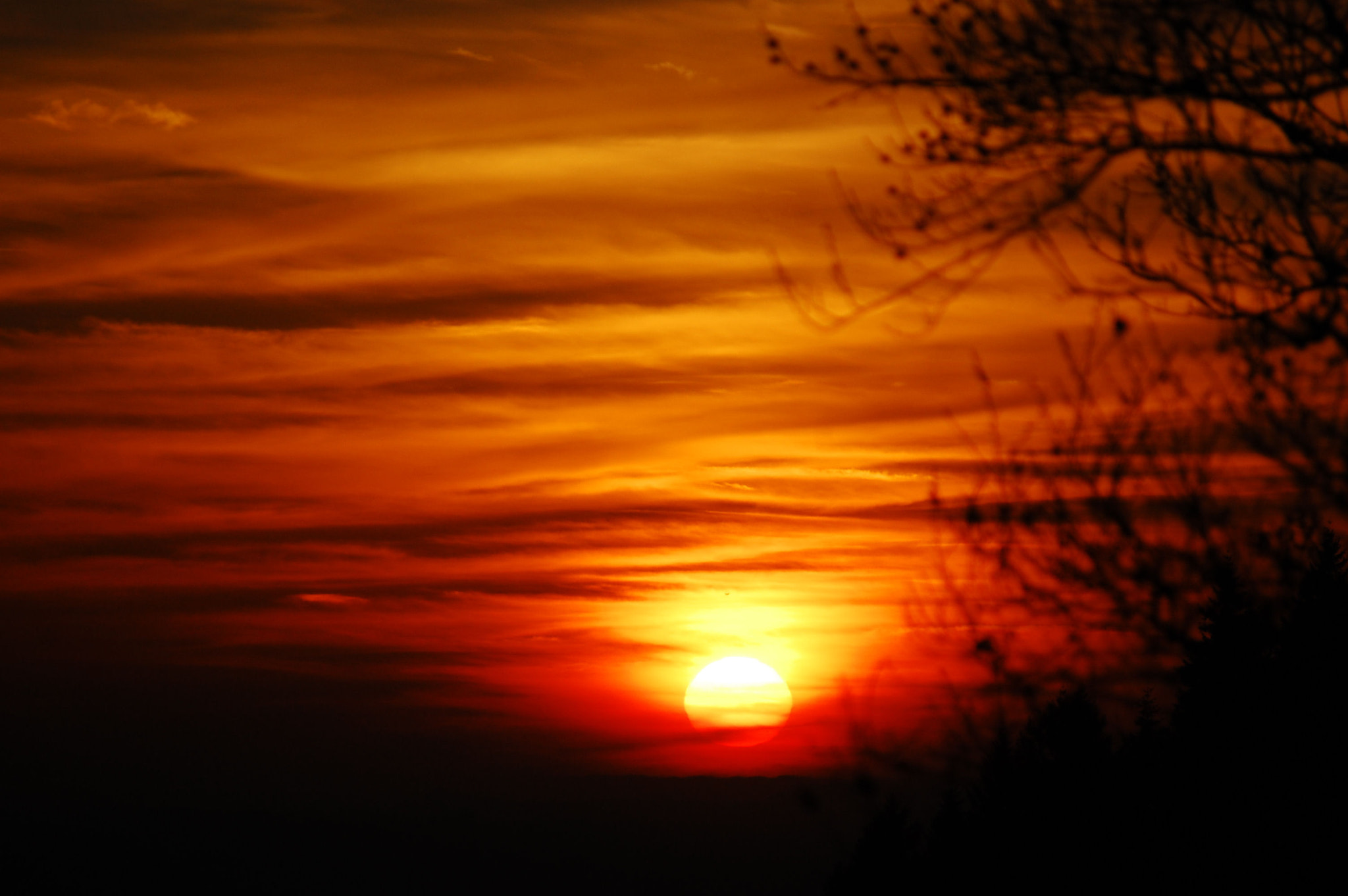 Nikon D40 sample photo. Flammenhimmel photography