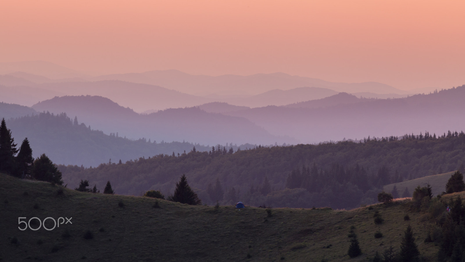 Canon EOS 6D + Canon EF 400mm F5.6L USM sample photo. Sunset in the carpathians beskidy, ukraine photography