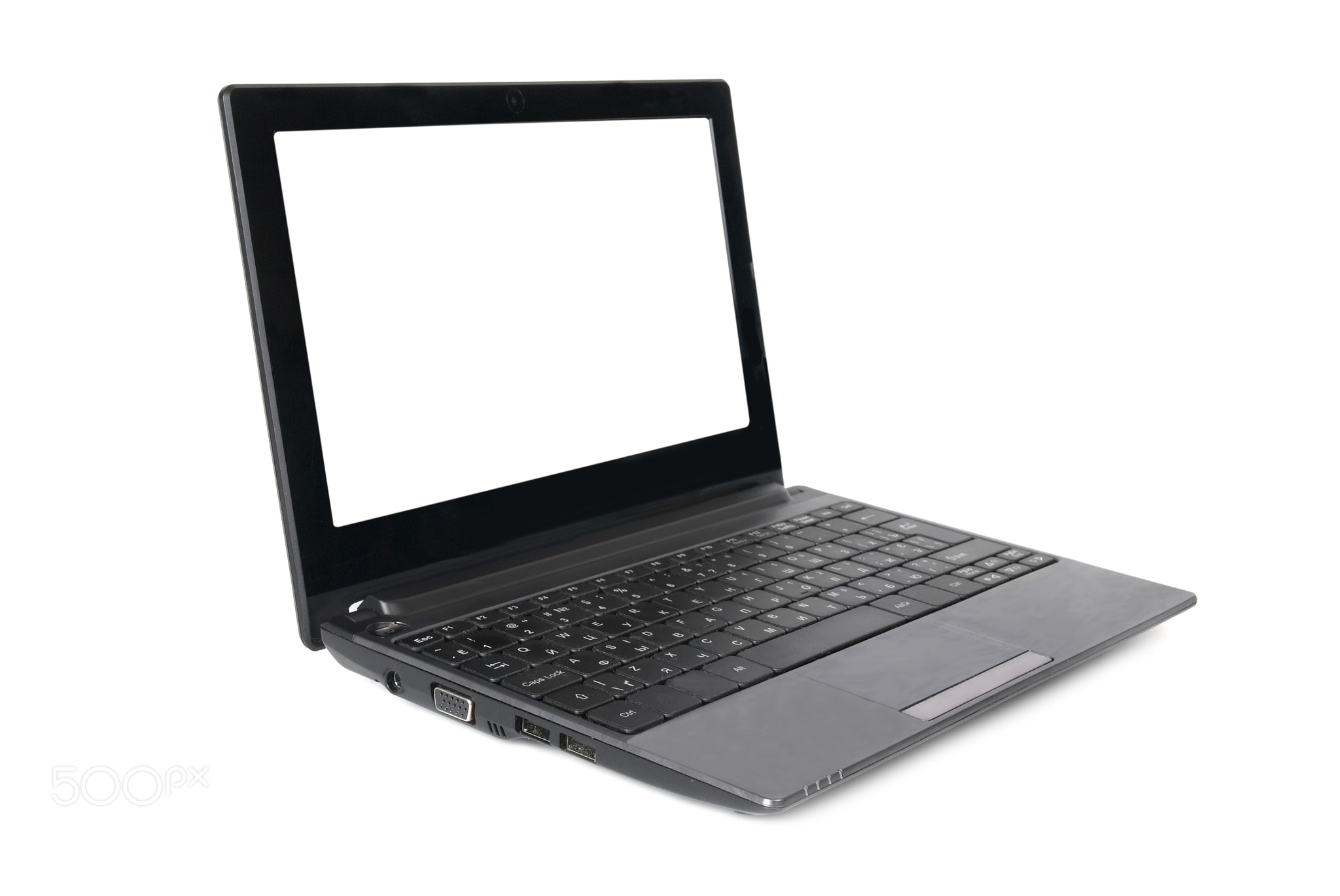 Laptop with empty screen