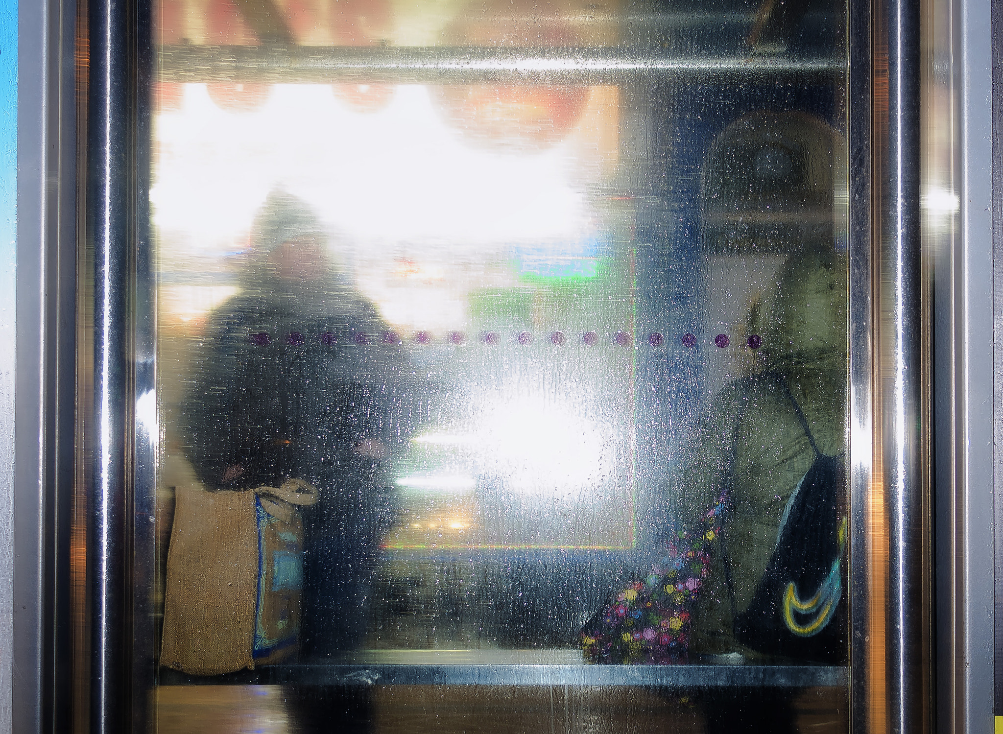 Nikon AF Nikkor 24mm F2.8D sample photo. Bus stop at night photography