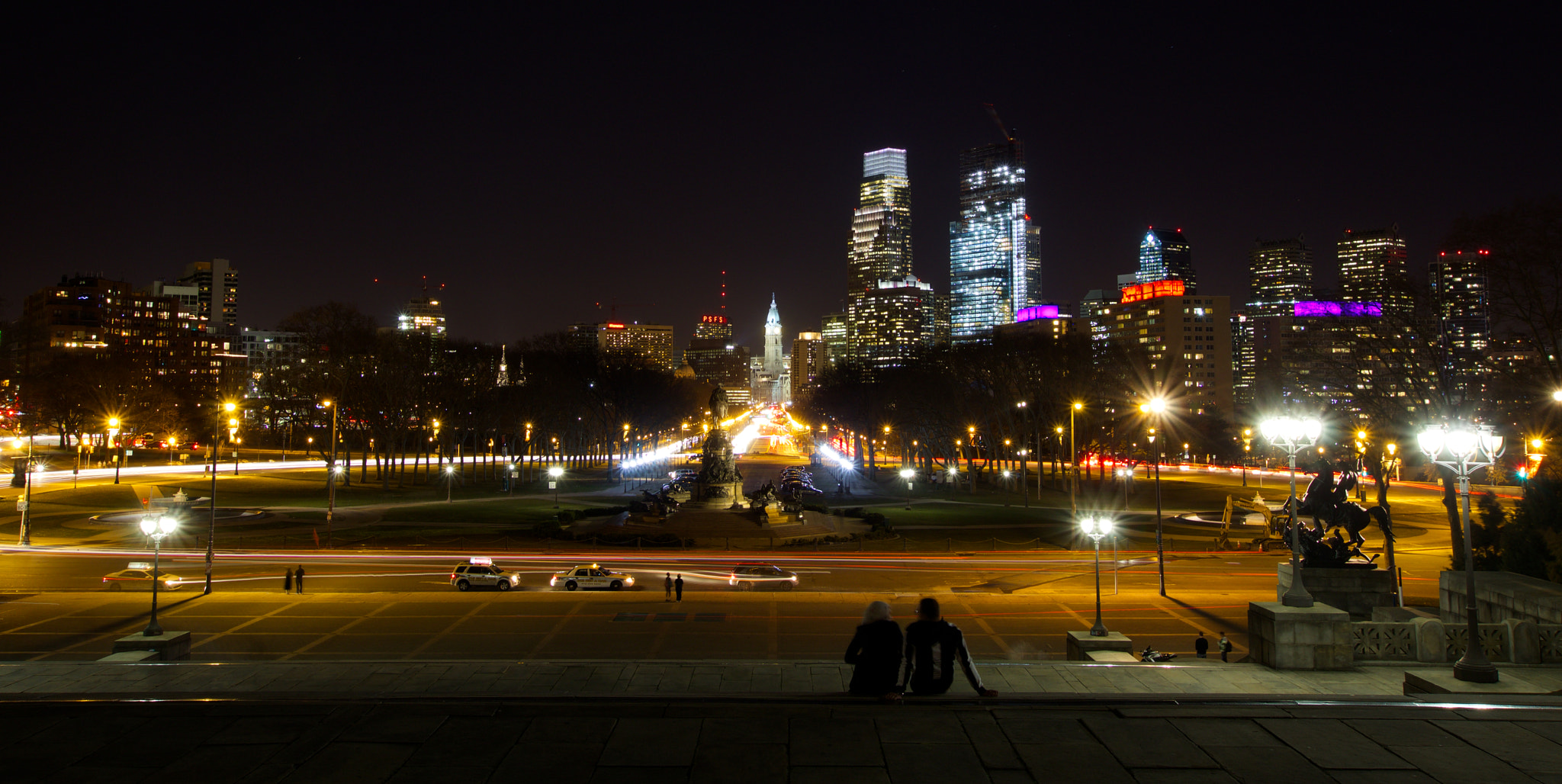 Sigma 10-20mm F3.5 EX DC HSM sample photo. Philadelphia looking from art museum photography