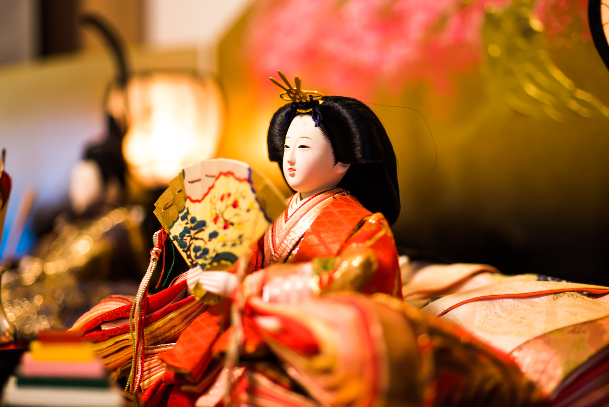 Nikon D810 + Nikon AF Micro-Nikkor 60mm F2.8D sample photo. Japanese hina dolls  photography