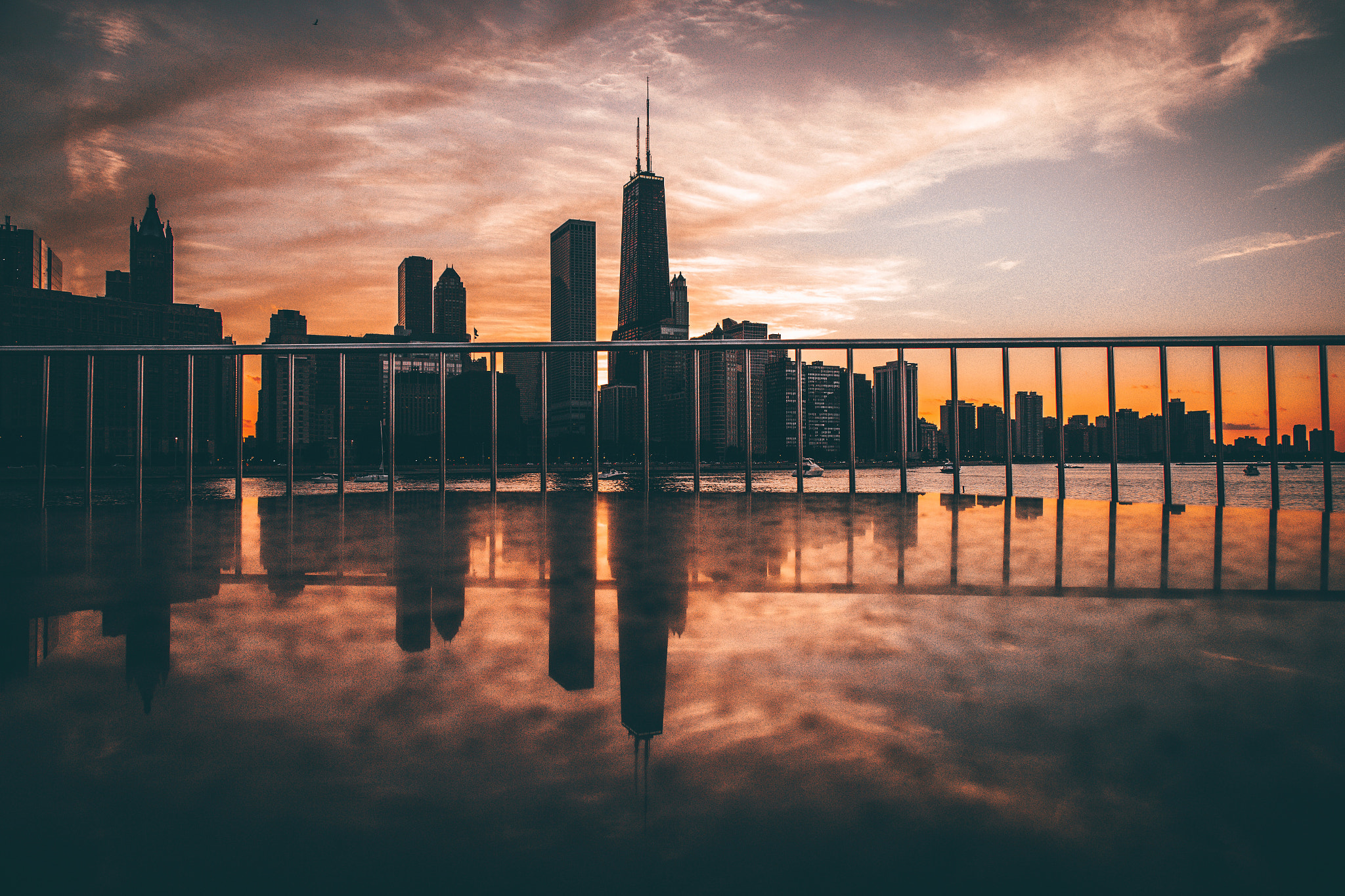 Canon EF 24mm F1.4L II USM sample photo. Sunset reflections photography
