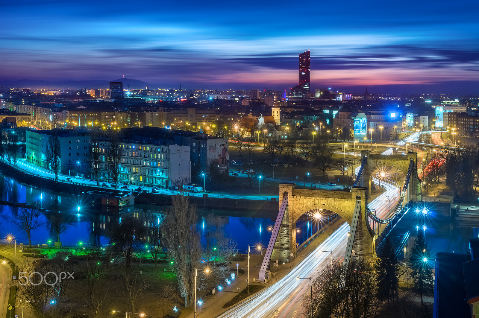 Pentax K-3 sample photo. Wroclaw from rooftop photography