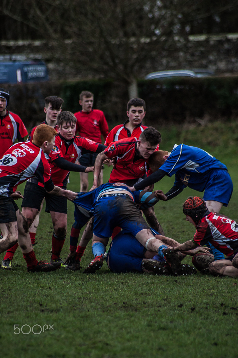 Canon EOS-1D Mark II + Sigma 50-200mm F4-5.6 DC OS HSM sample photo. Kelso high school rugby photography