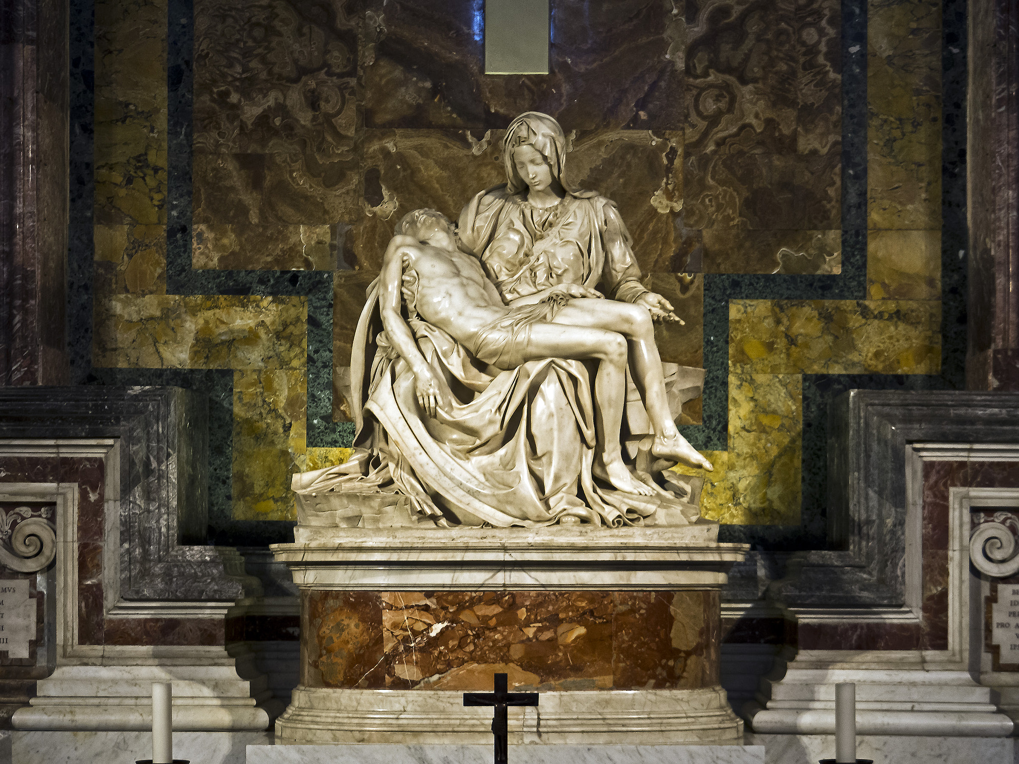 Olympus OM-D E-M10 II sample photo. The pietà by michelangelo buonarroti in st. peter's basilica, roma photography