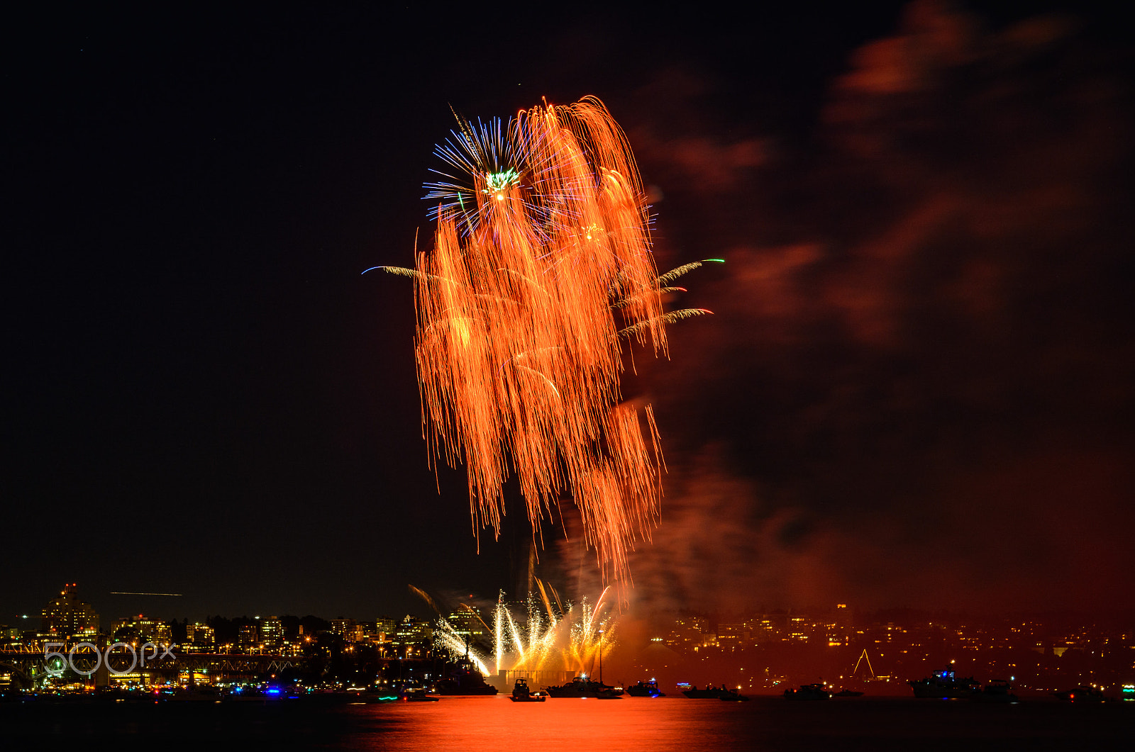 Nikon AF-S Nikkor 24-120mm F4G ED VR sample photo. Beautiful fireworks. colorful fireworks. photography