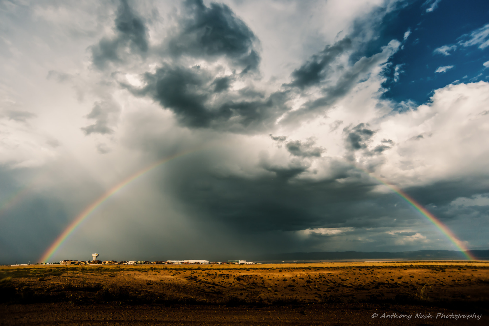 Nikon D3 sample photo. Rainbow over mesa del sol photography