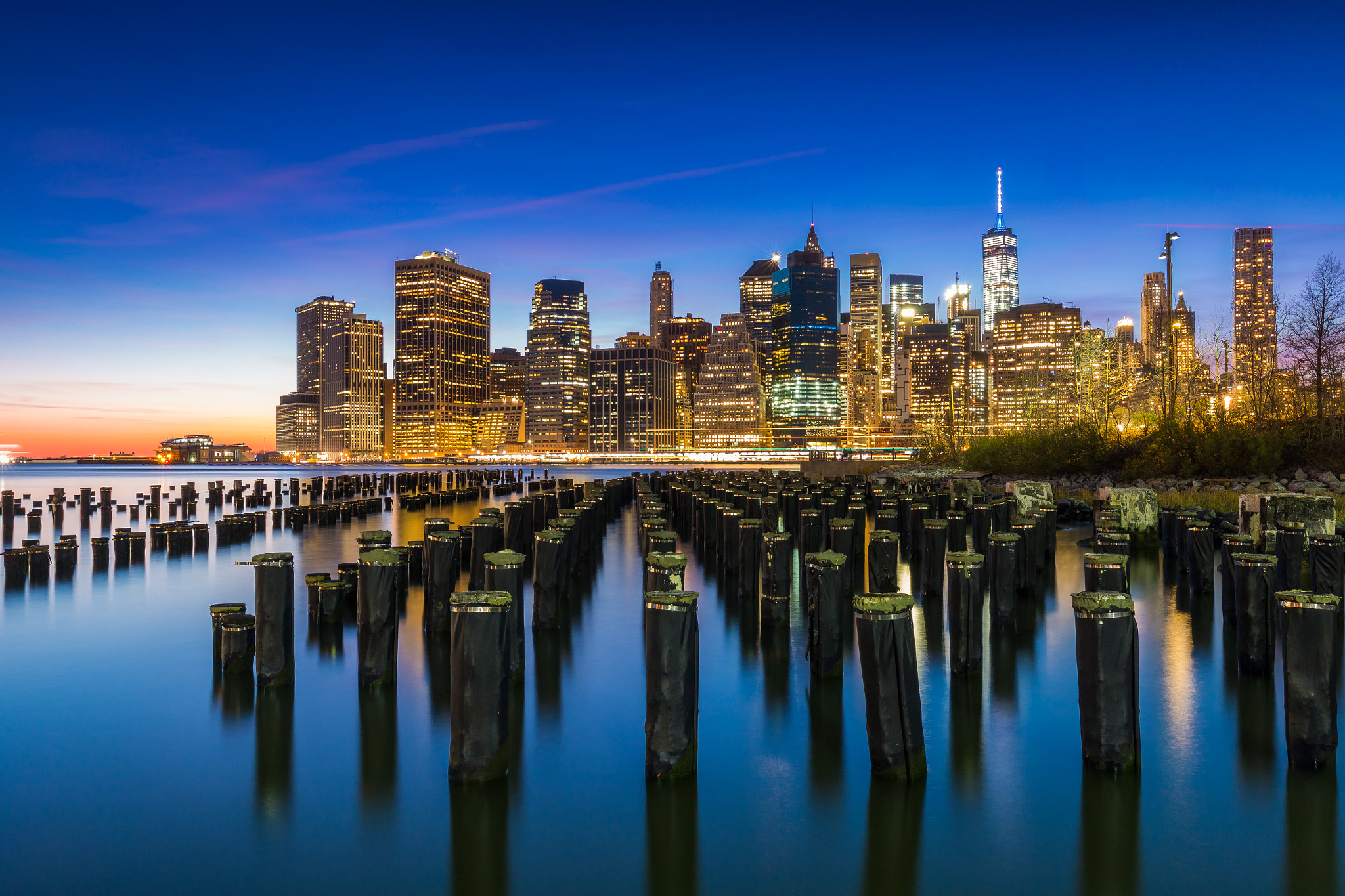 Canon EOS 70D sample photo. Lower manhattan, new york city at blue hour photography