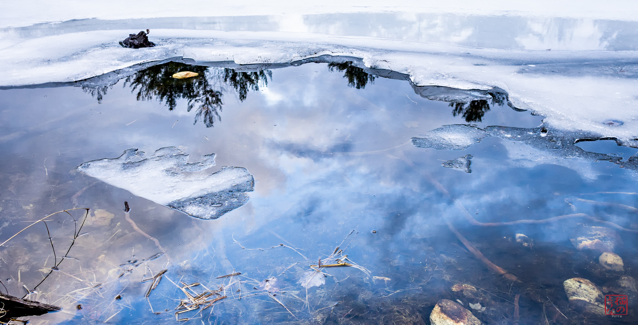 Sony a7 sample photo. Clouds on ice photography