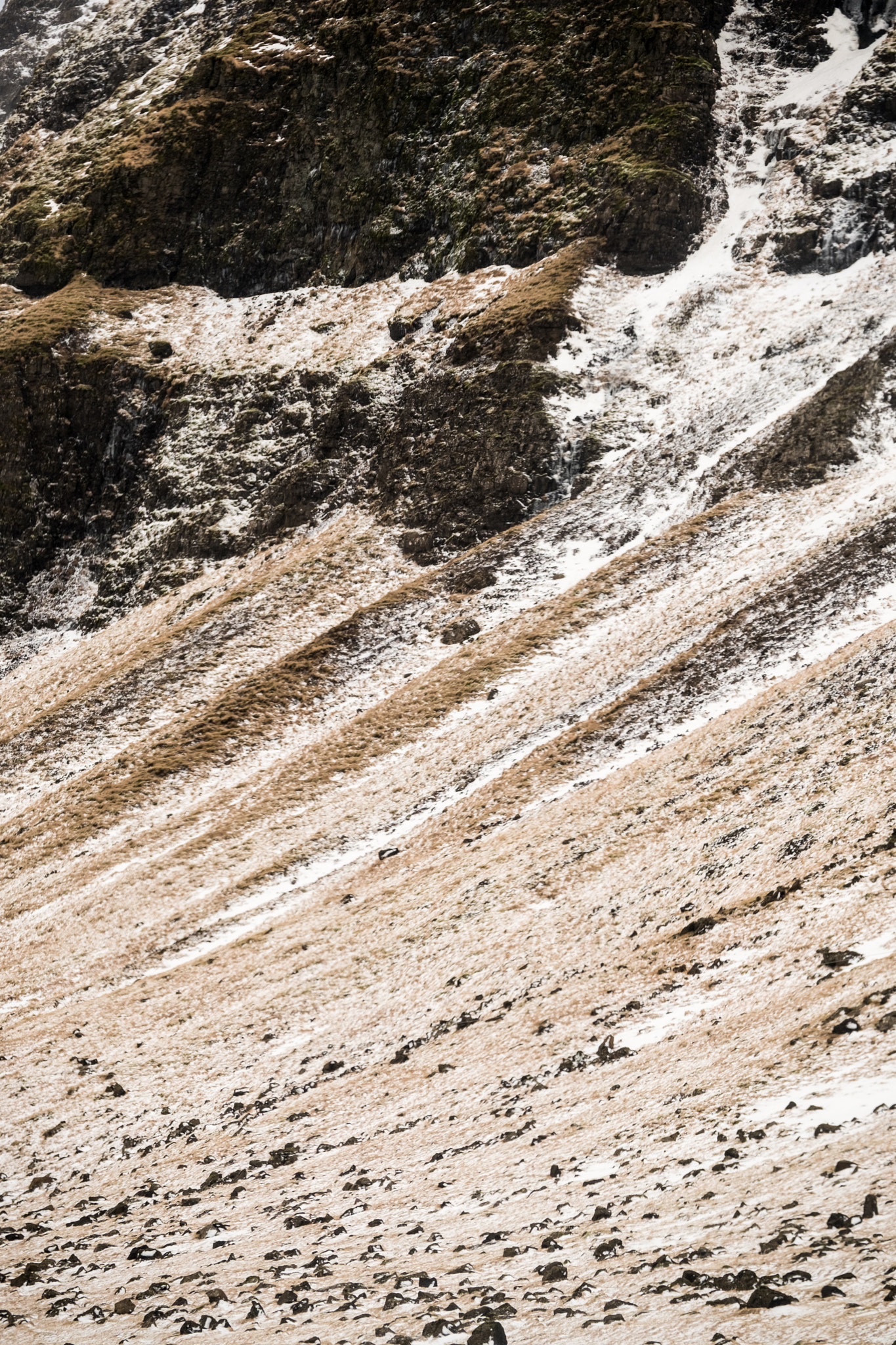 Fujifilm XF 50-140mm F2.8 R LM OIS WR sample photo. Snow and cliffs photography