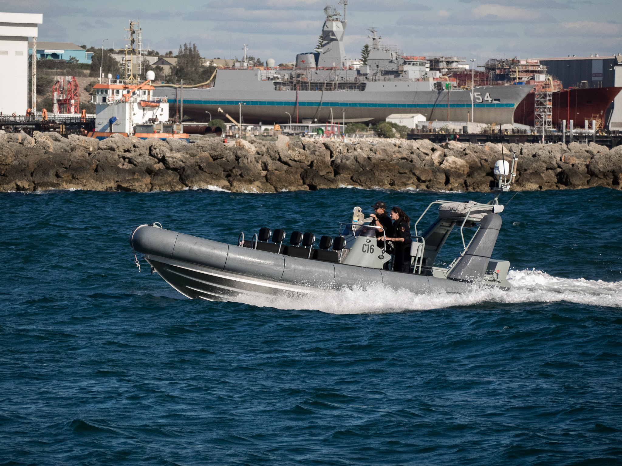 Olympus OM-D E-M1 sample photo. C16 - cape york patrol boat photography