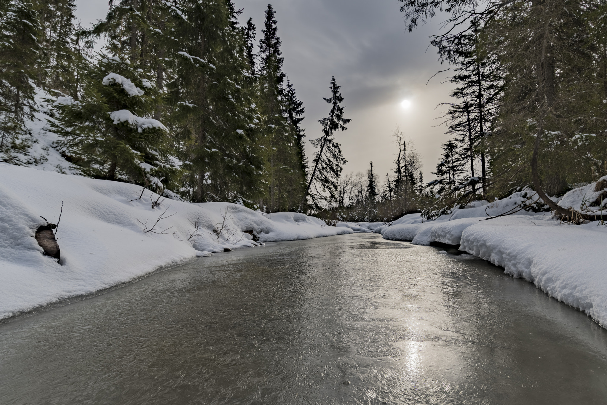 Tamron SP 15-30mm F2.8 Di VC USD sample photo. Frozen creek photography