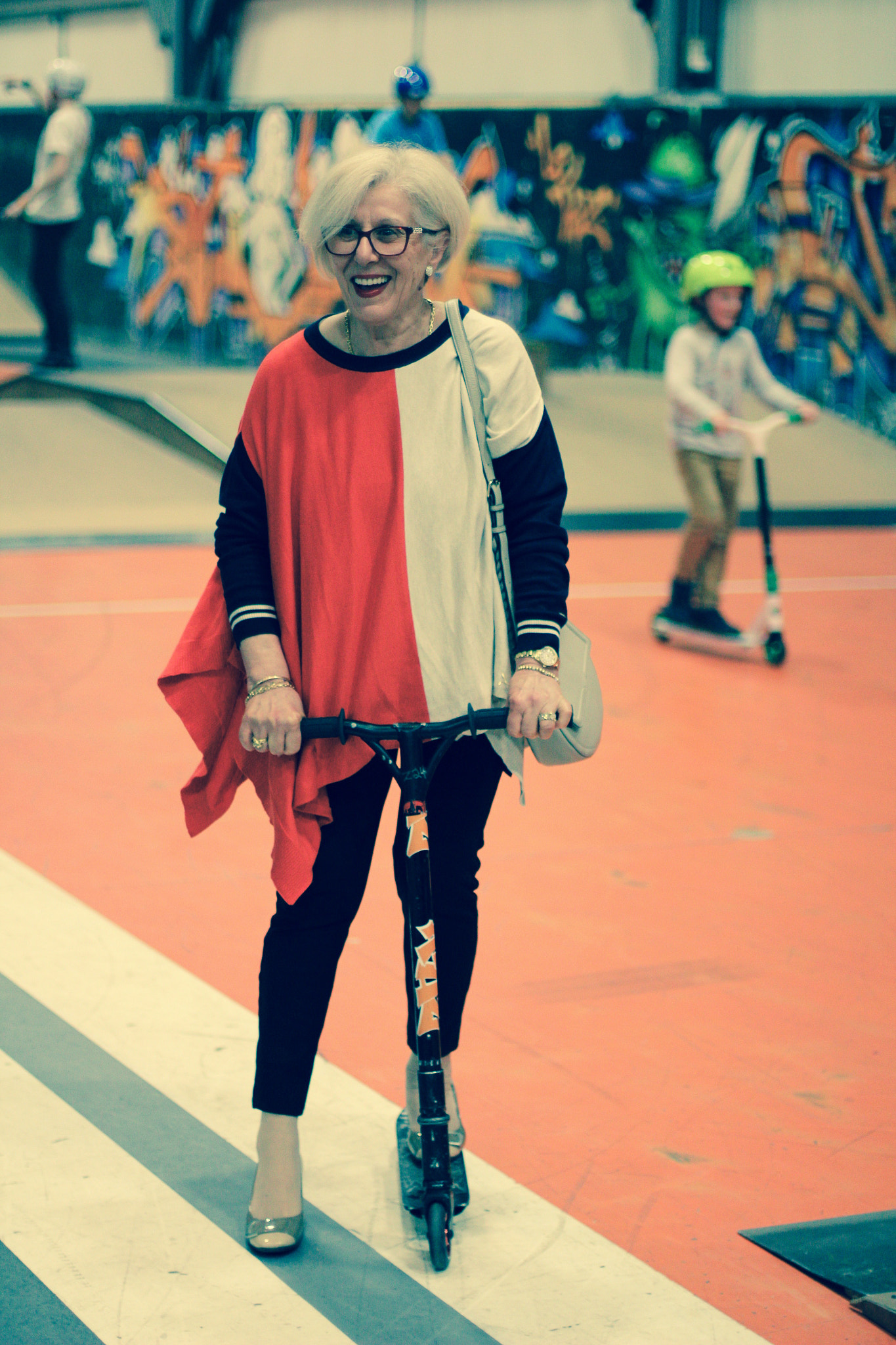 Canon EF 50mm F1.4 USM sample photo. When grand ma have fun photography