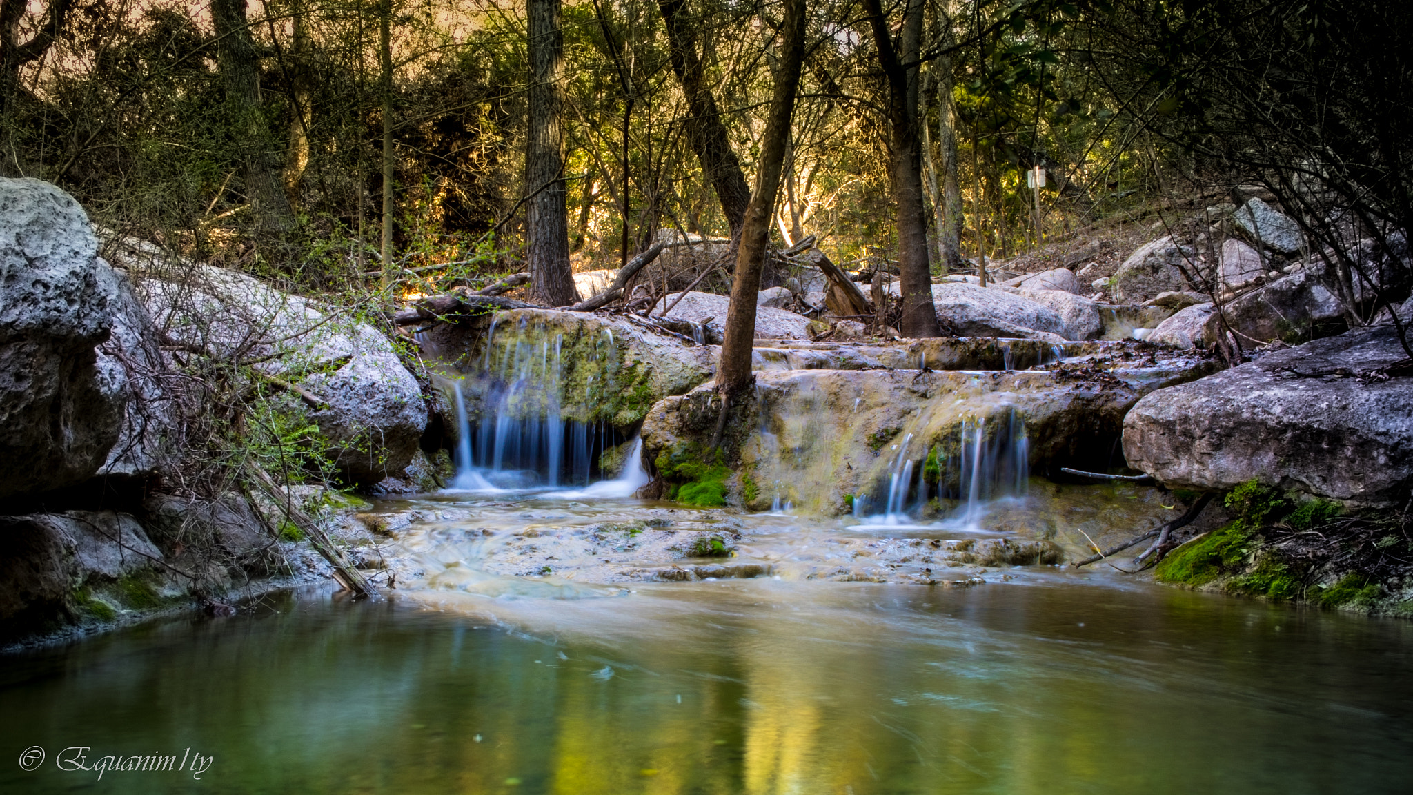 Canon EF-S 24mm F2.8 STM sample photo. Creek just before sunset photography