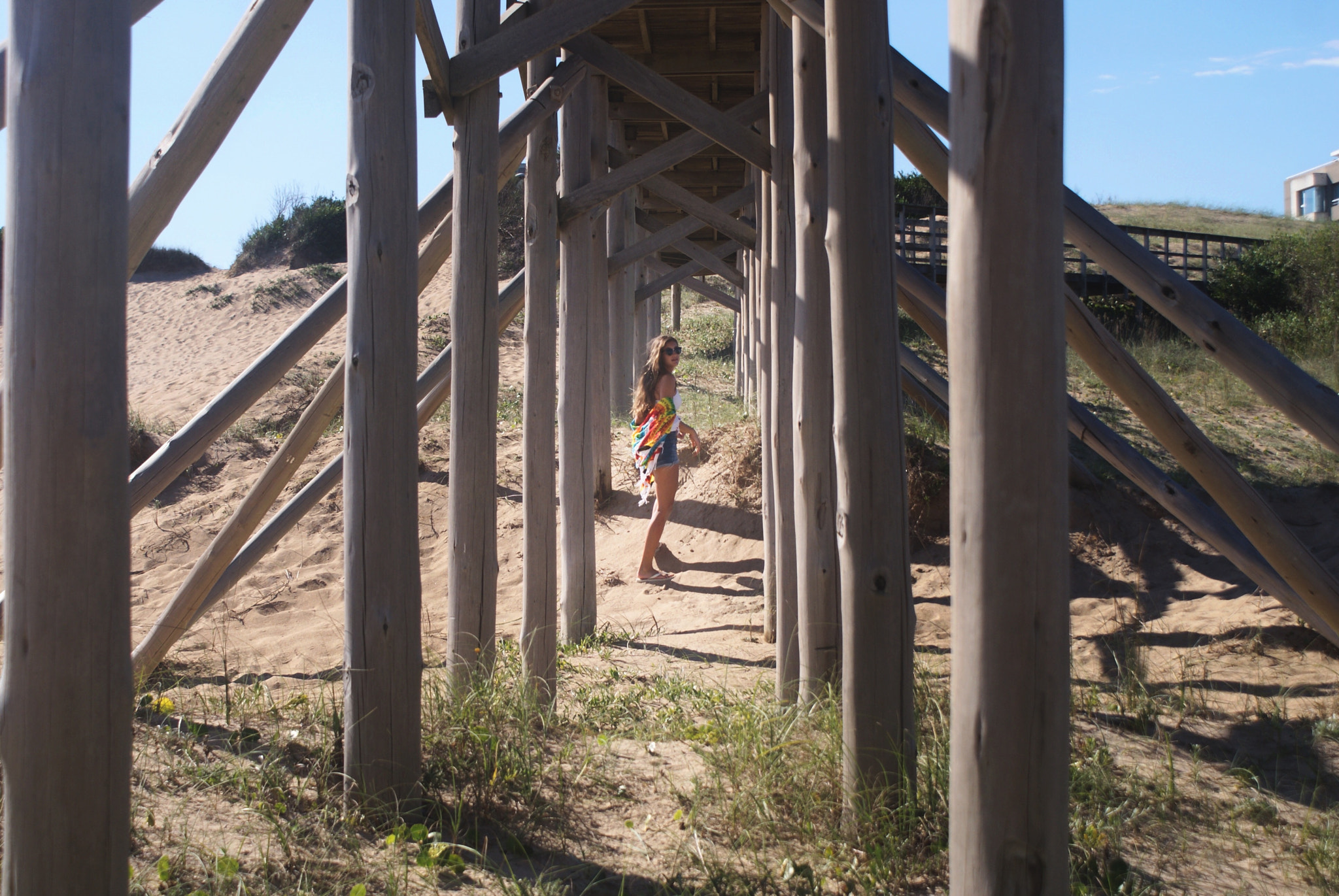 Sony Alpha DSLR-A300 sample photo. Wood bridge photography