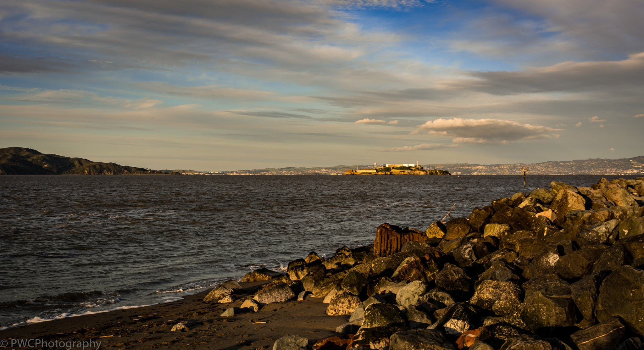 Nikon D7100 sample photo. Alcatraz at sunset photography