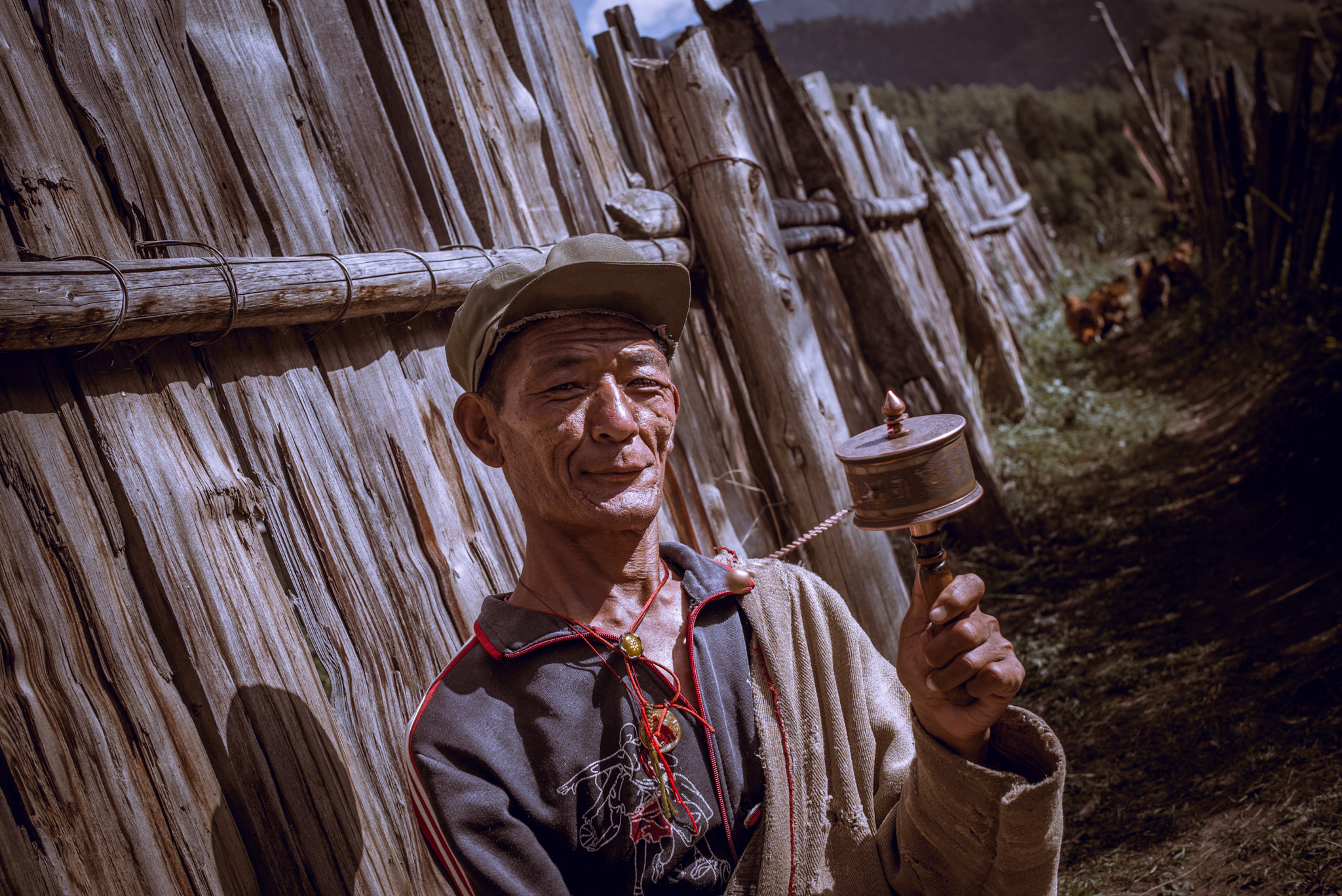 Leica Summilux-M 50mm F1.4 ASPH sample photo. A shepherd who carries a prayer wheel photography