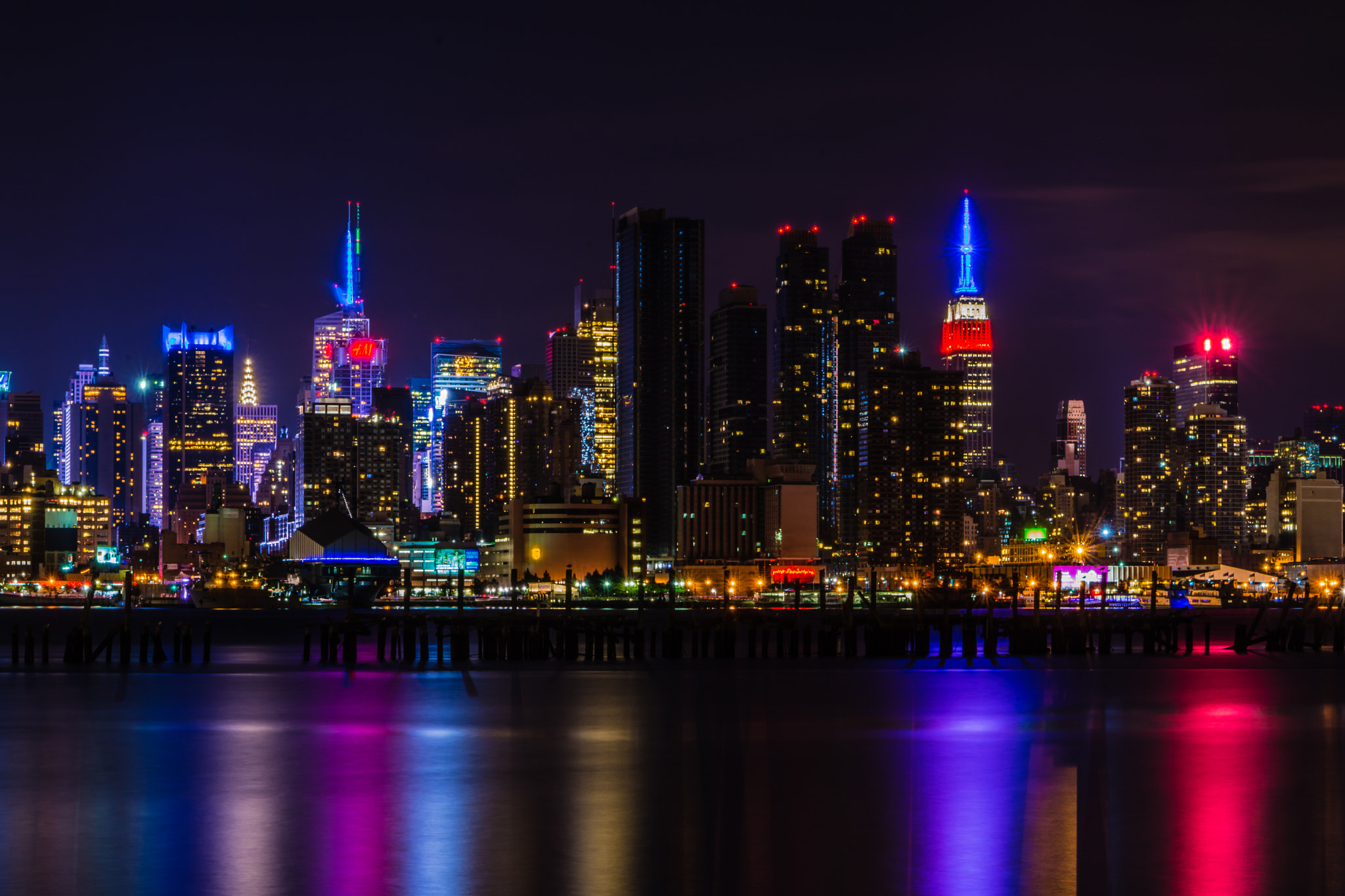Nikon D7200 sample photo. Long exposure of nyc photography