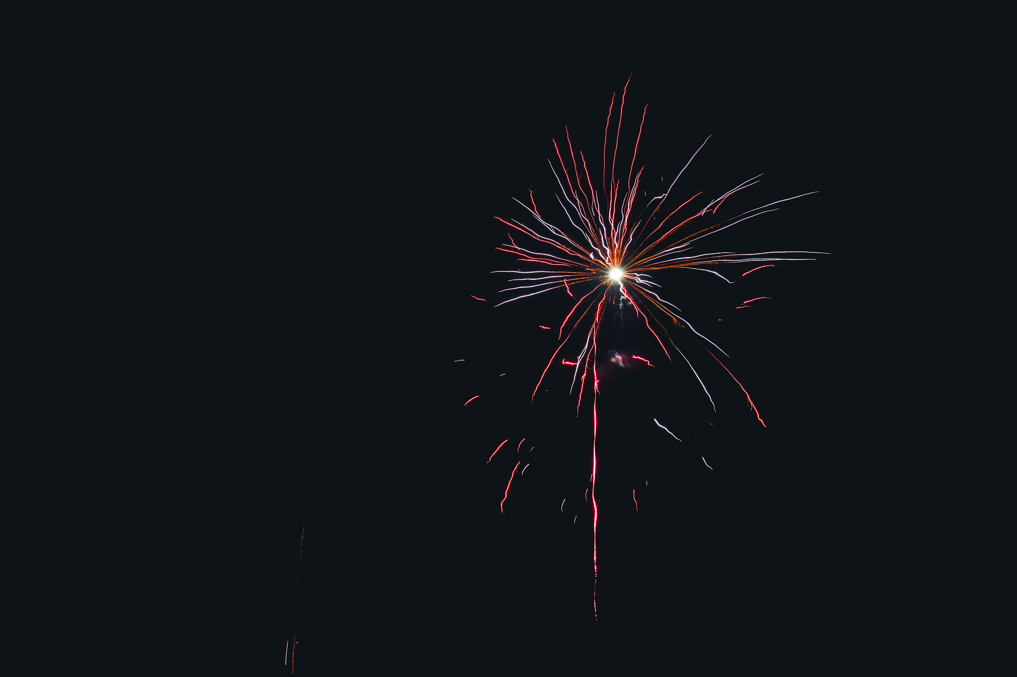 Sony Alpha DSLR-A900 + Sony 50mm F1.4 sample photo. Fireworks exploding in the night sky photography